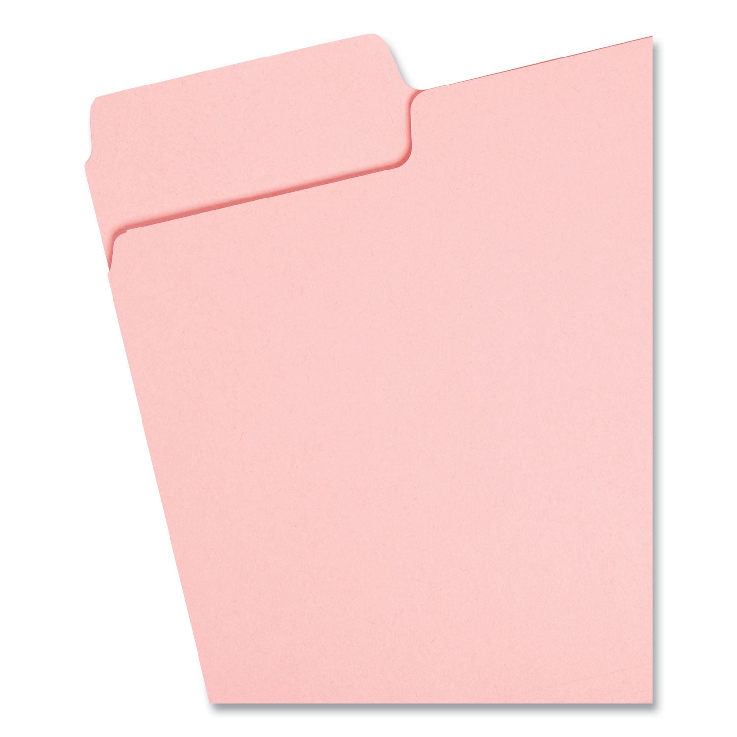 Smead™ Colored File Folders, 1/3-Cut Tabs: Assorted, Letter Size, 0.75" Expansion, Pink, 100/Box