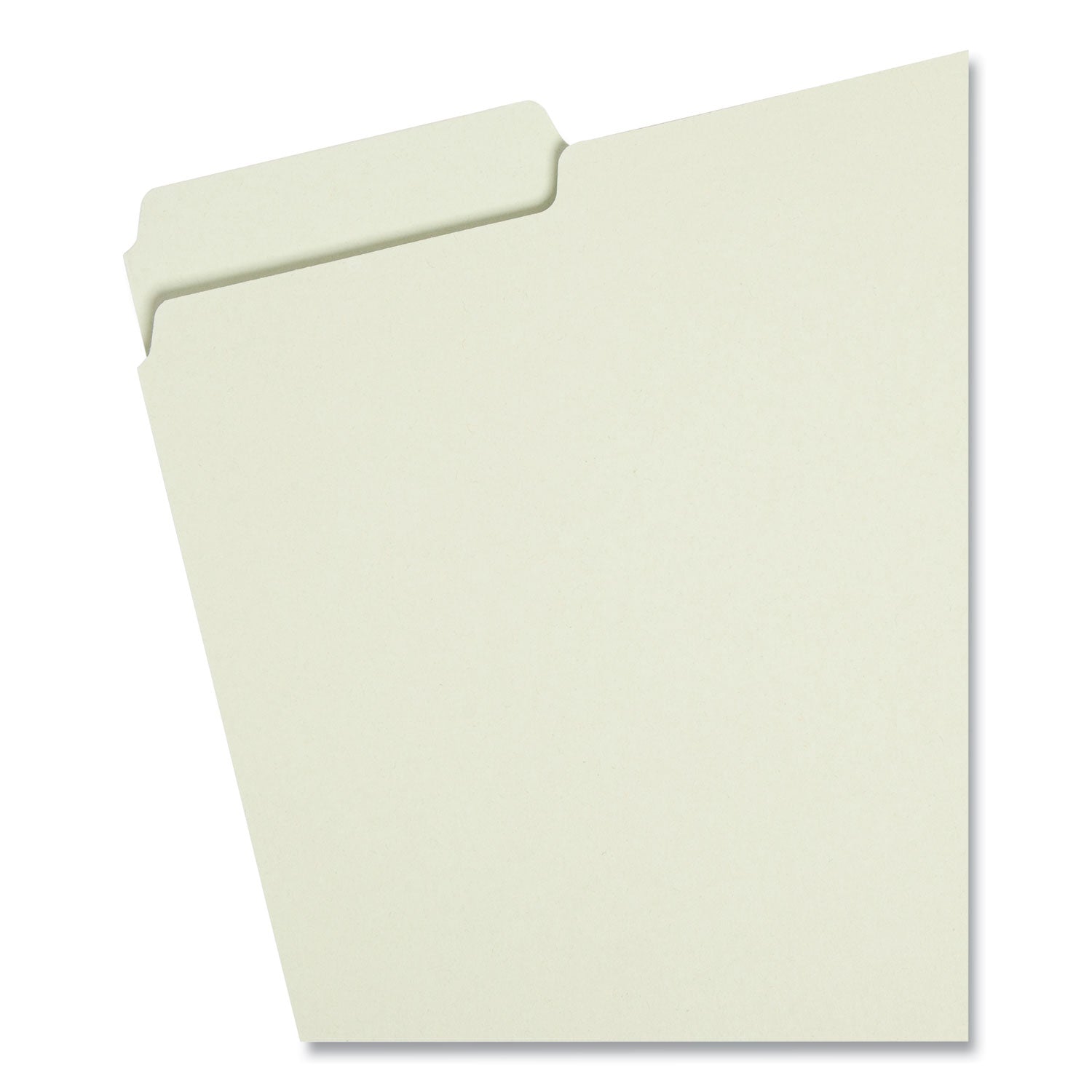 Smead™ Expanding Recycled Heavy Pressboard Folders, 1/3-Cut Tabs: Assorted, Letter Size, 2" Expansion, Gray-Green, 25/Box