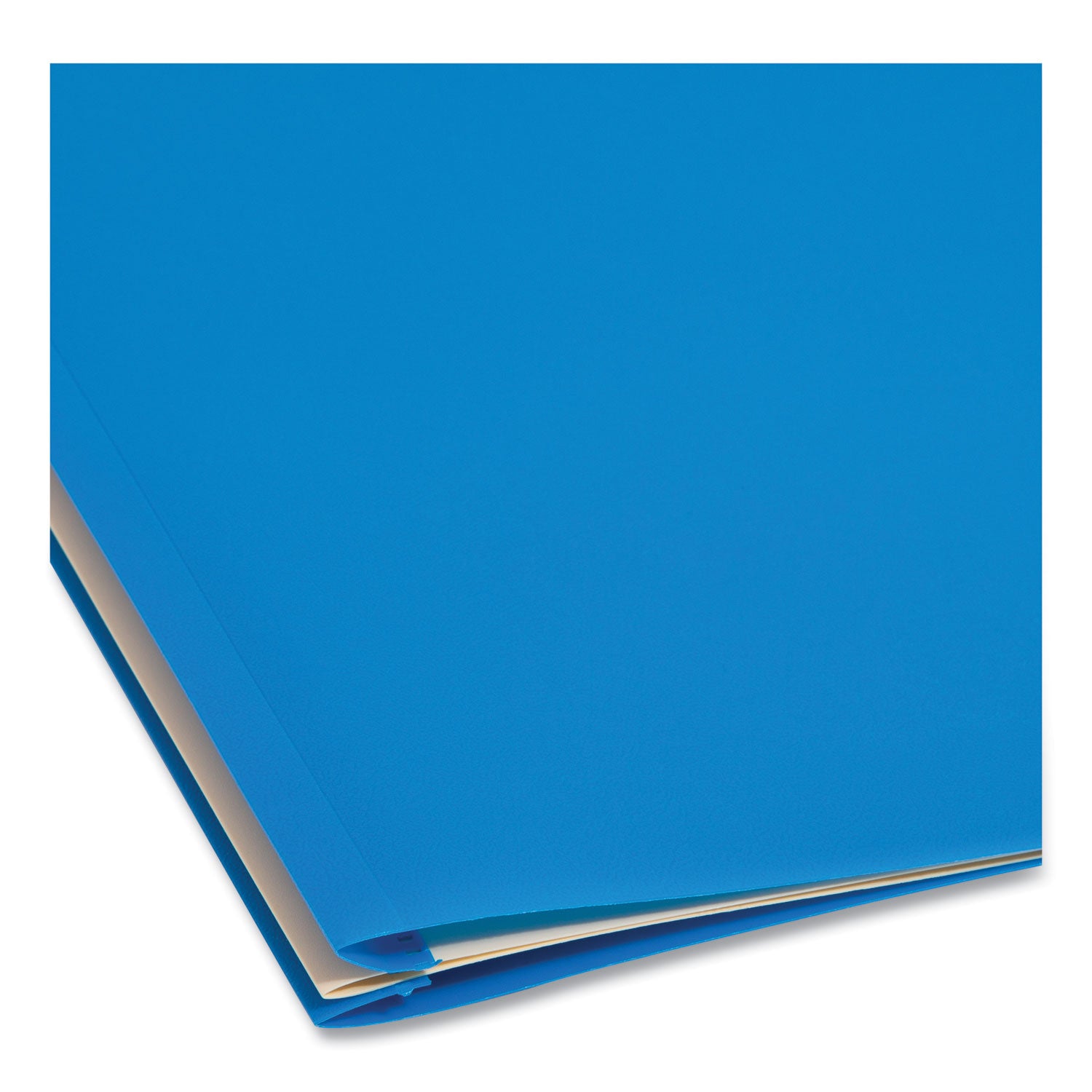 Smead™ Six-Section Poly Classification Folders, 2" Expansion, 2 Dividers, 6 Fasteners, Letter Size, Blue Exterior, 10/Box