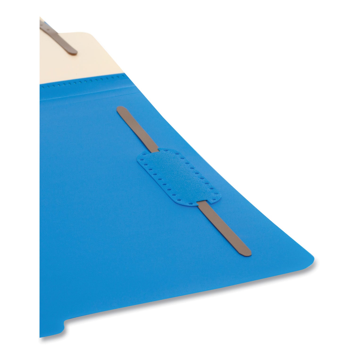 Smead™ Six-Section Poly Classification Folders, 2" Expansion, 2 Dividers, 6 Fasteners, Letter Size, Blue Exterior, 10/Box