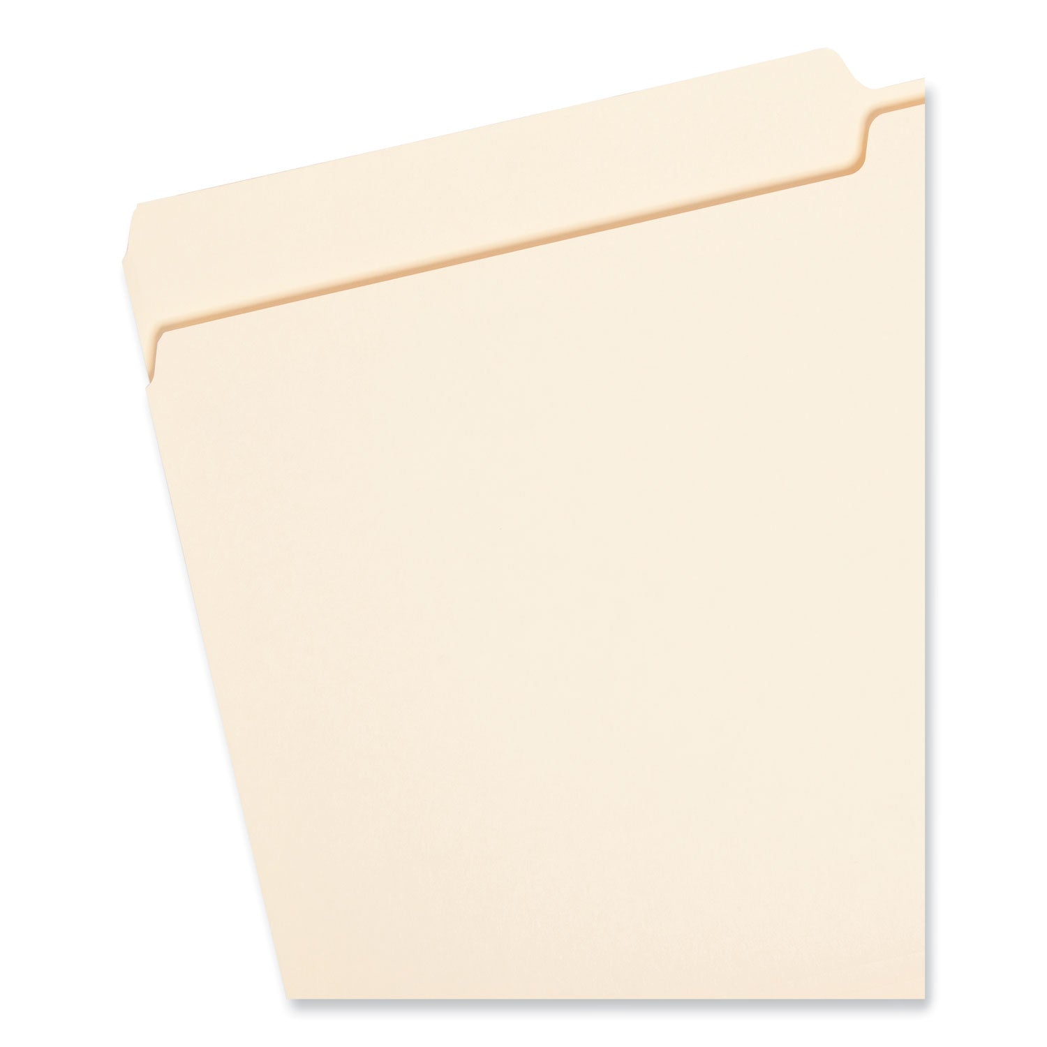 Smead™ Manila File Folders, 1/2-Cut Tabs: Assorted, Legal Size, 0.75" Expansion, Manila, 100/Box