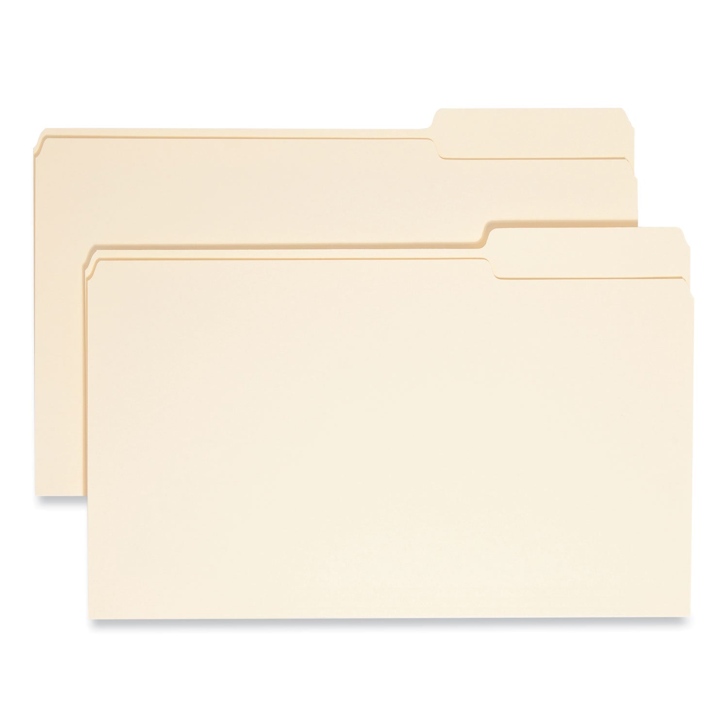 Manila File Folders, 1/3-Cut Tabs: Right Position, Legal Size, 0.75" Expansion, Manila, 100/Box