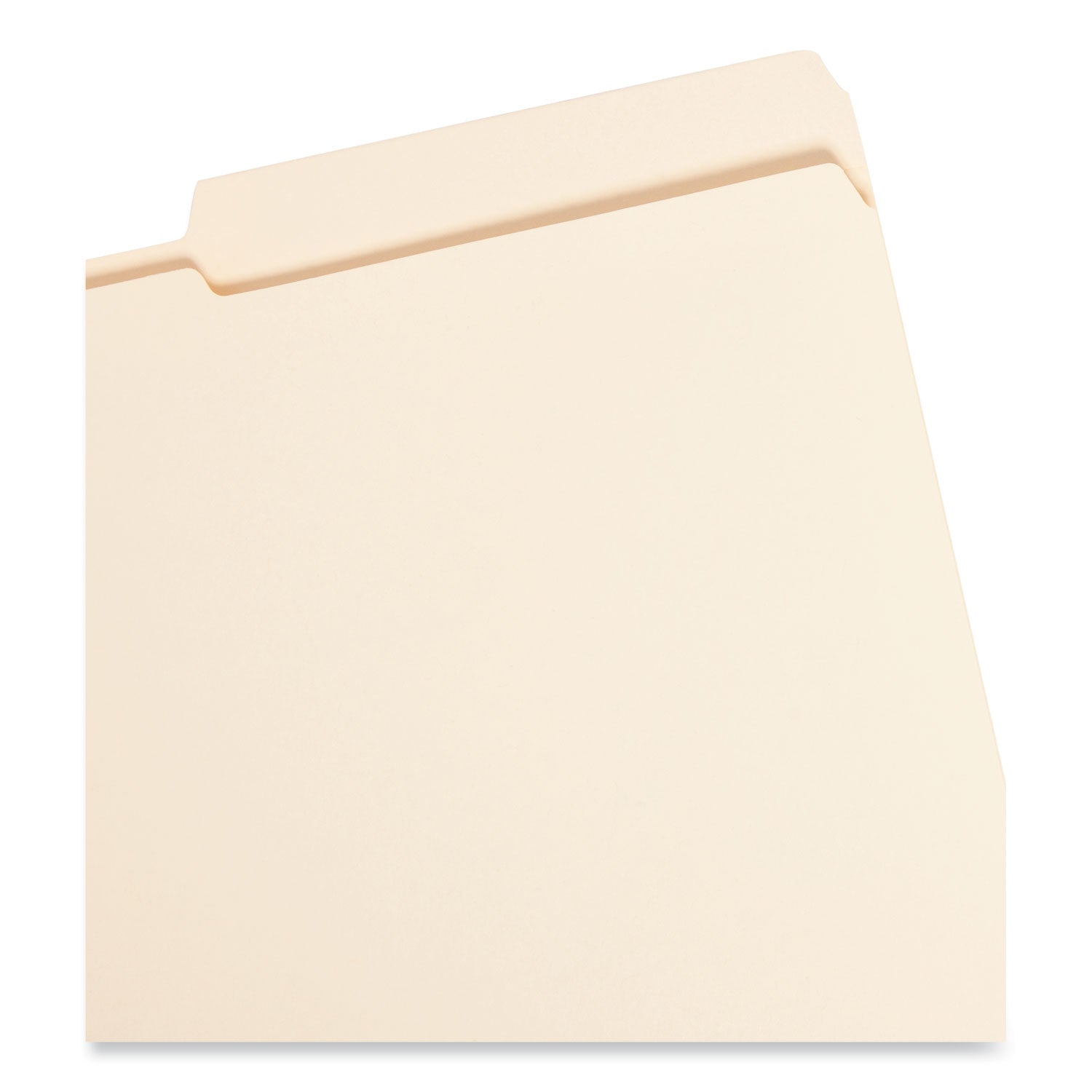 Smead™ Reinforced Guide Height File Folders, 2/5-Cut Tabs: Right Position, Legal Size, 0.75" Expansion, Manila, 100/Box