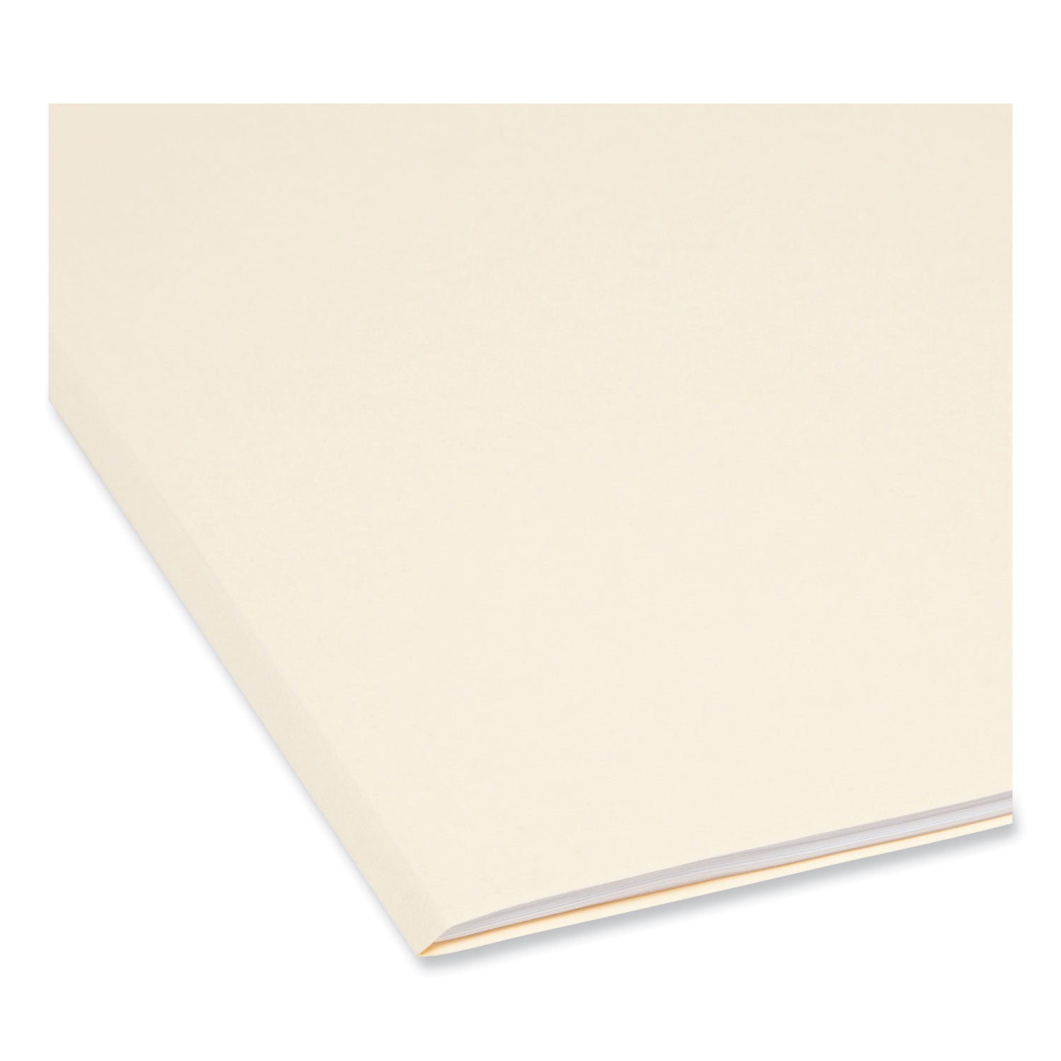 Smead™ Reinforced Guide Height File Folders, 2/5-Cut Tabs: Right Position, Legal Size, 0.75" Expansion, Manila, 100/Box