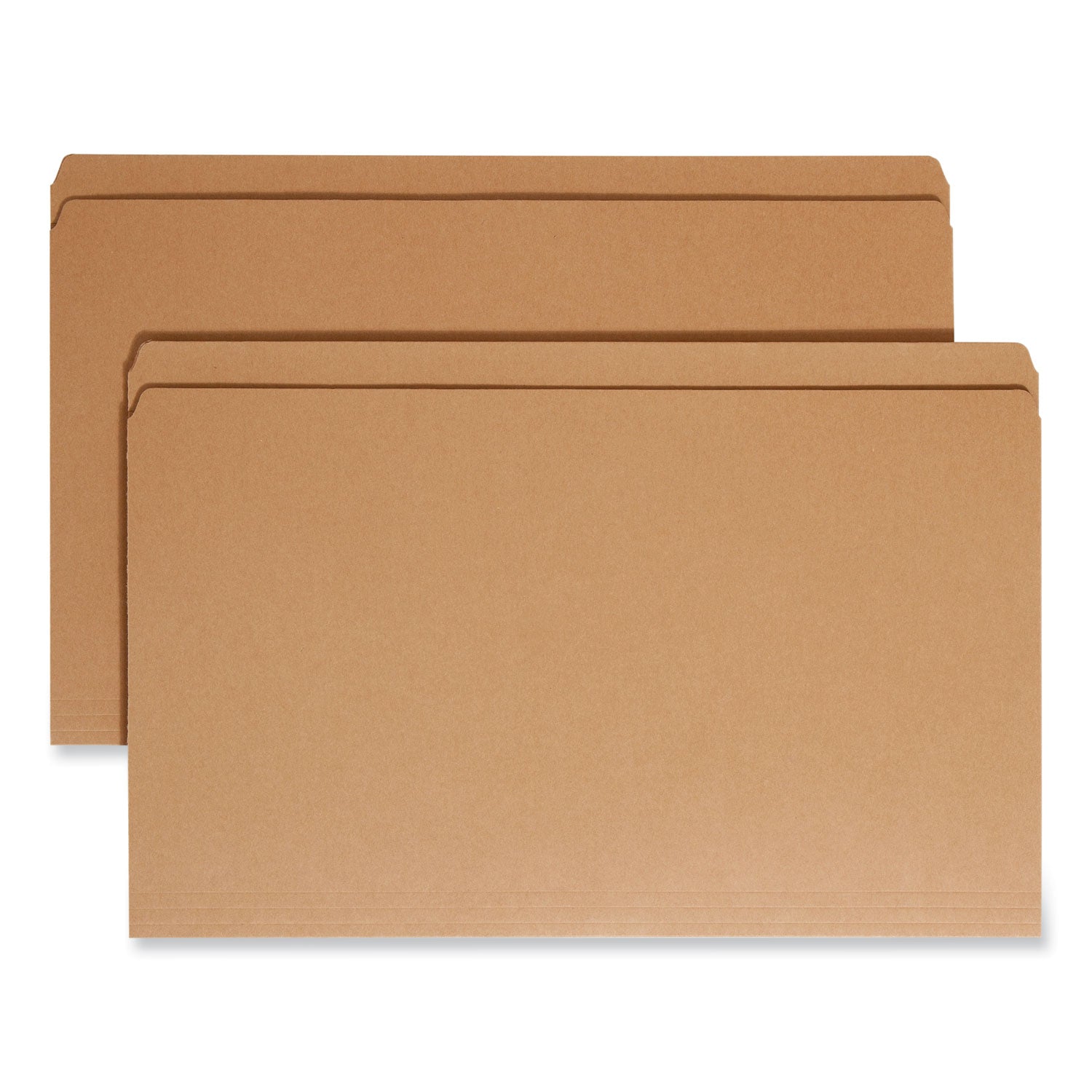 Heavyweight Kraft File Folder, Straight Tabs, Legal Size, 0.75" Expansion, 11-pt Kraft, Brown, 100/Box