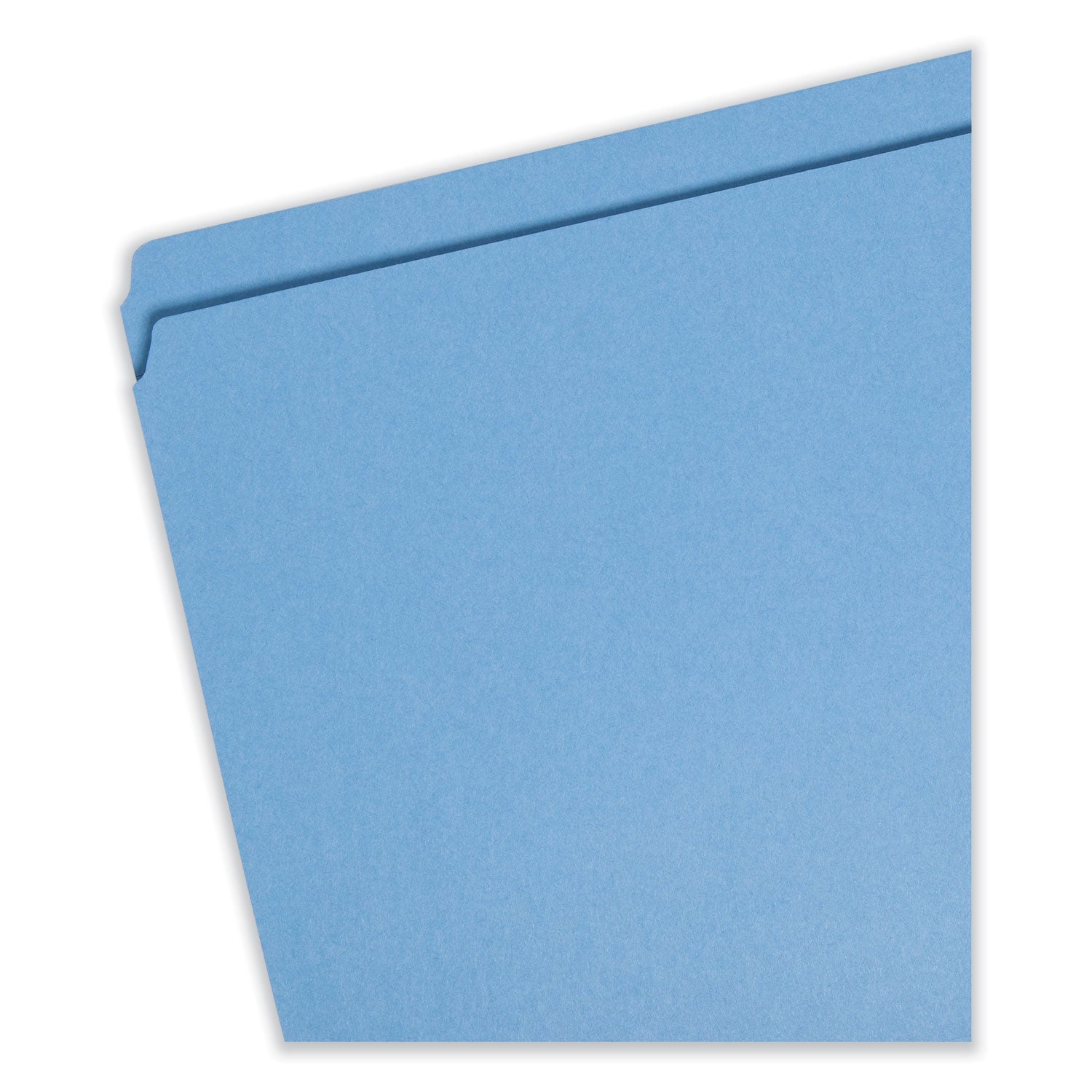 Smead™ Reinforced Top Tab Colored File Folders, Straight Tabs, Legal Size, 0.75" Expansion, Blue, 100/Box