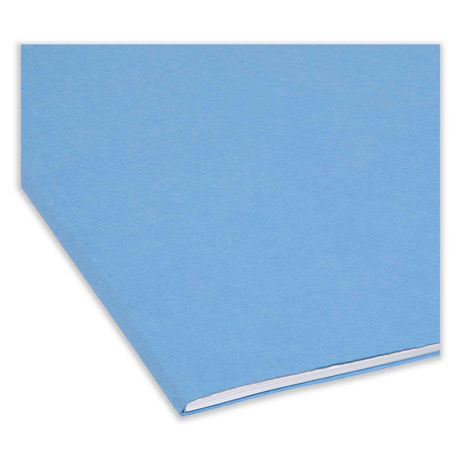 Smead™ Reinforced Top Tab Colored File Folders, Straight Tabs, Legal Size, 0.75" Expansion, Blue, 100/Box