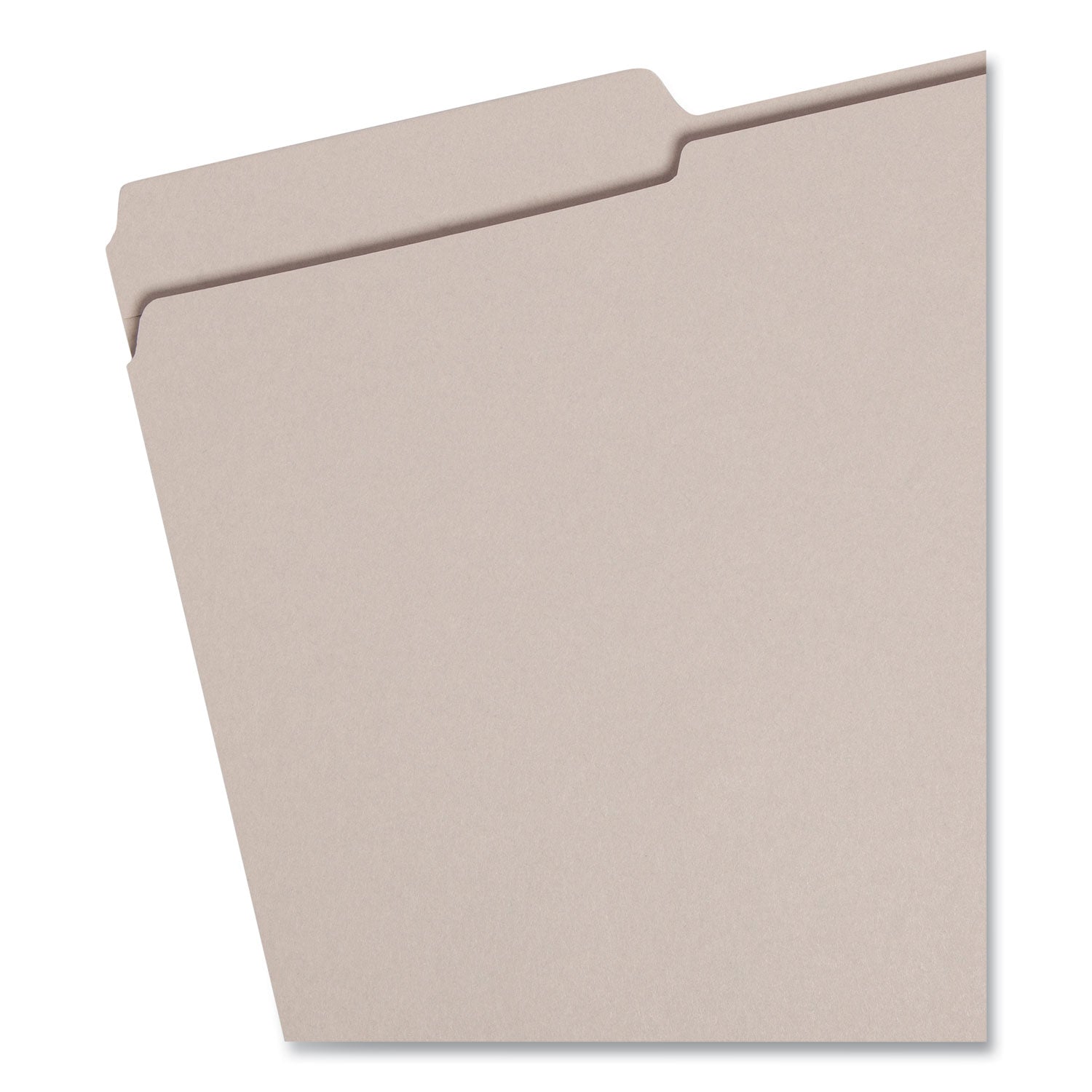 Smead™ Reinforced Top Tab Colored File Folders, 1/3-Cut Tabs: Assorted, Legal Size, 0.75" Expansion, Gray, 100/Box