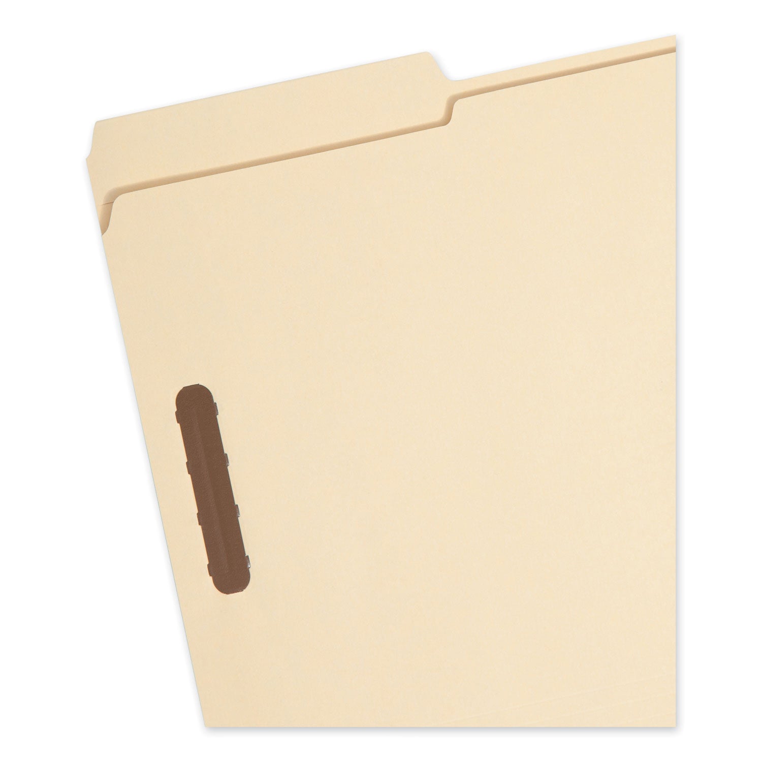 Smead™ Top Tab Fastener Folders, 1/3-Cut Tabs: Assorted, 0.75" Expansion, 2 Fasteners, Legal Size, Manila Exterior, 50/Box