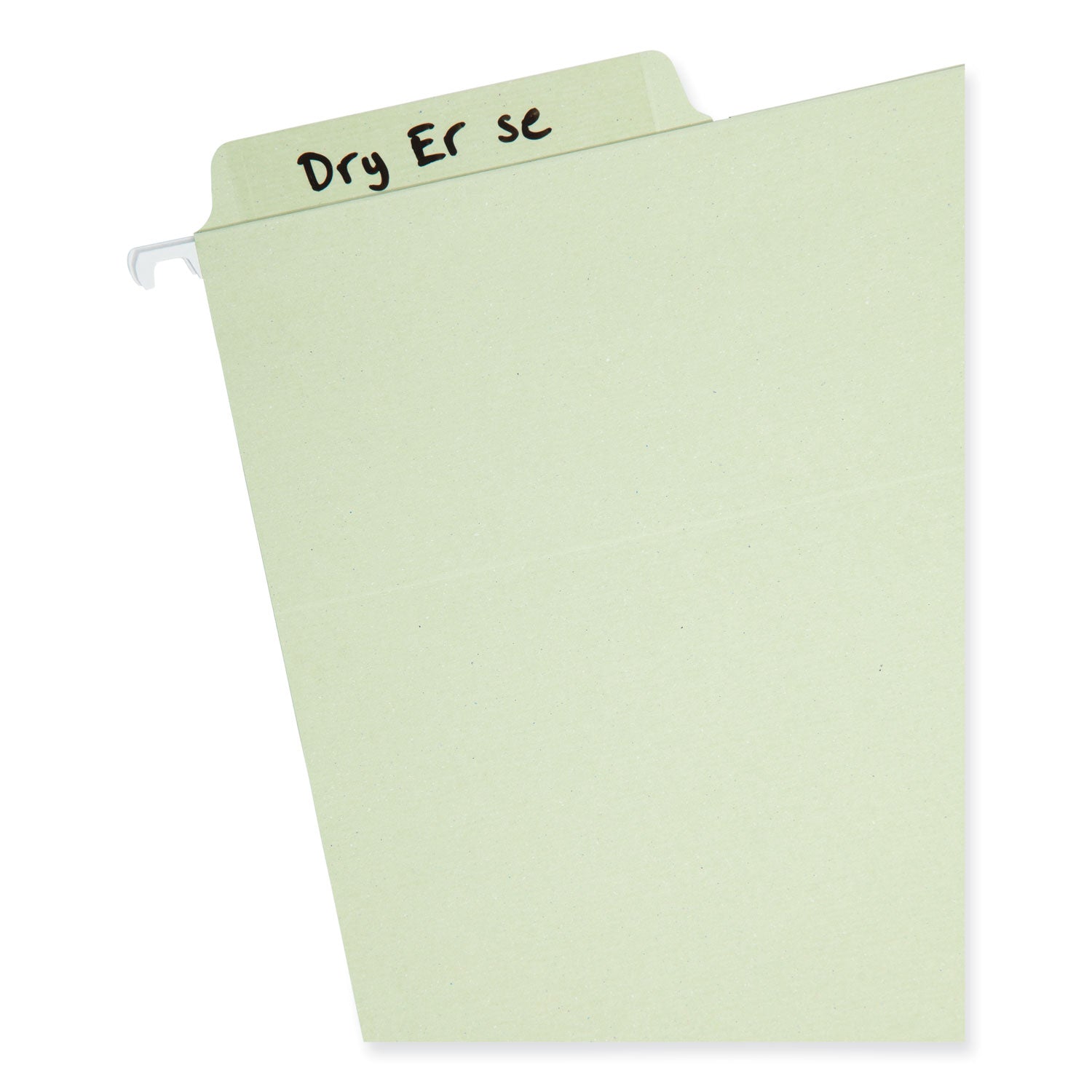 Smead™ Erasable FasTab Hanging Folders, Letter Size, 1/3-Cut Tabs, Moss, 20/Box