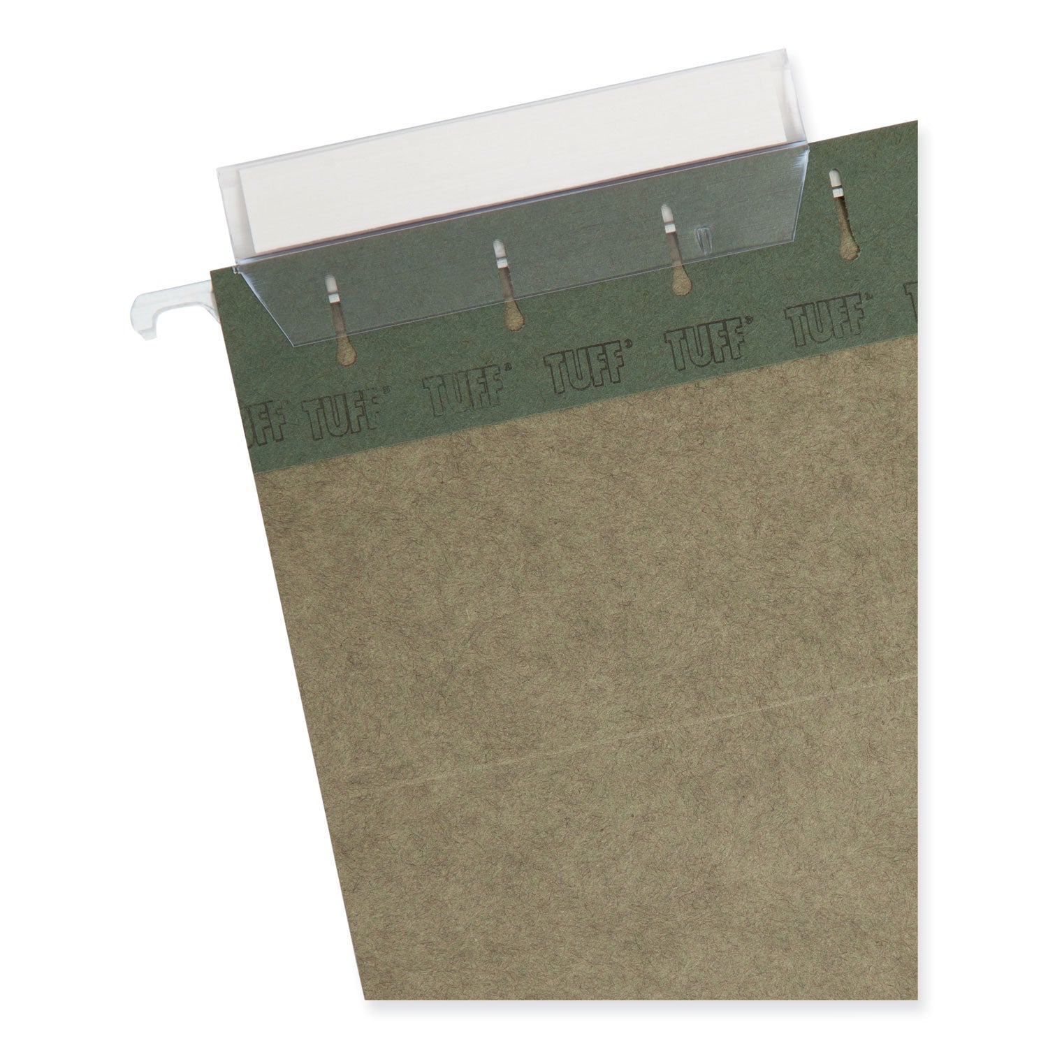 Smead™ TUFF Hanging Folders with Easy Slide Tab, Letter Size, 1/3-Cut Tabs, Standard Green, 20/Box