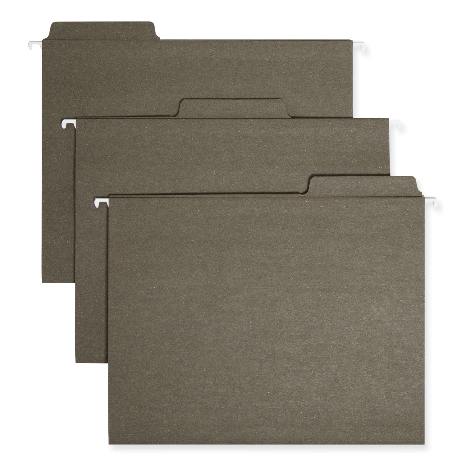 FasTab Hanging Folders, Letter Size, 1/3-Cut Tabs, Standard Green, 20/Box