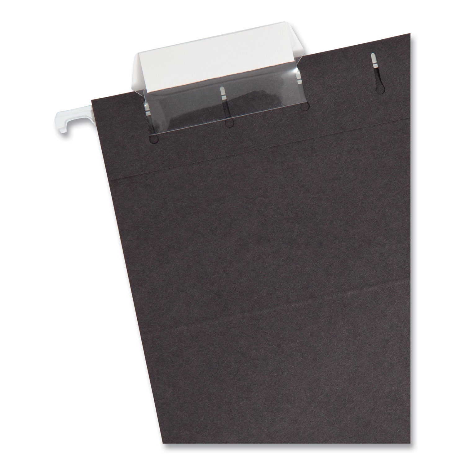 Smead™ Colored Hanging File Folders with 1/5 Cut Tabs, Letter Size, 1/5-Cut Tabs, Black, 25/Box