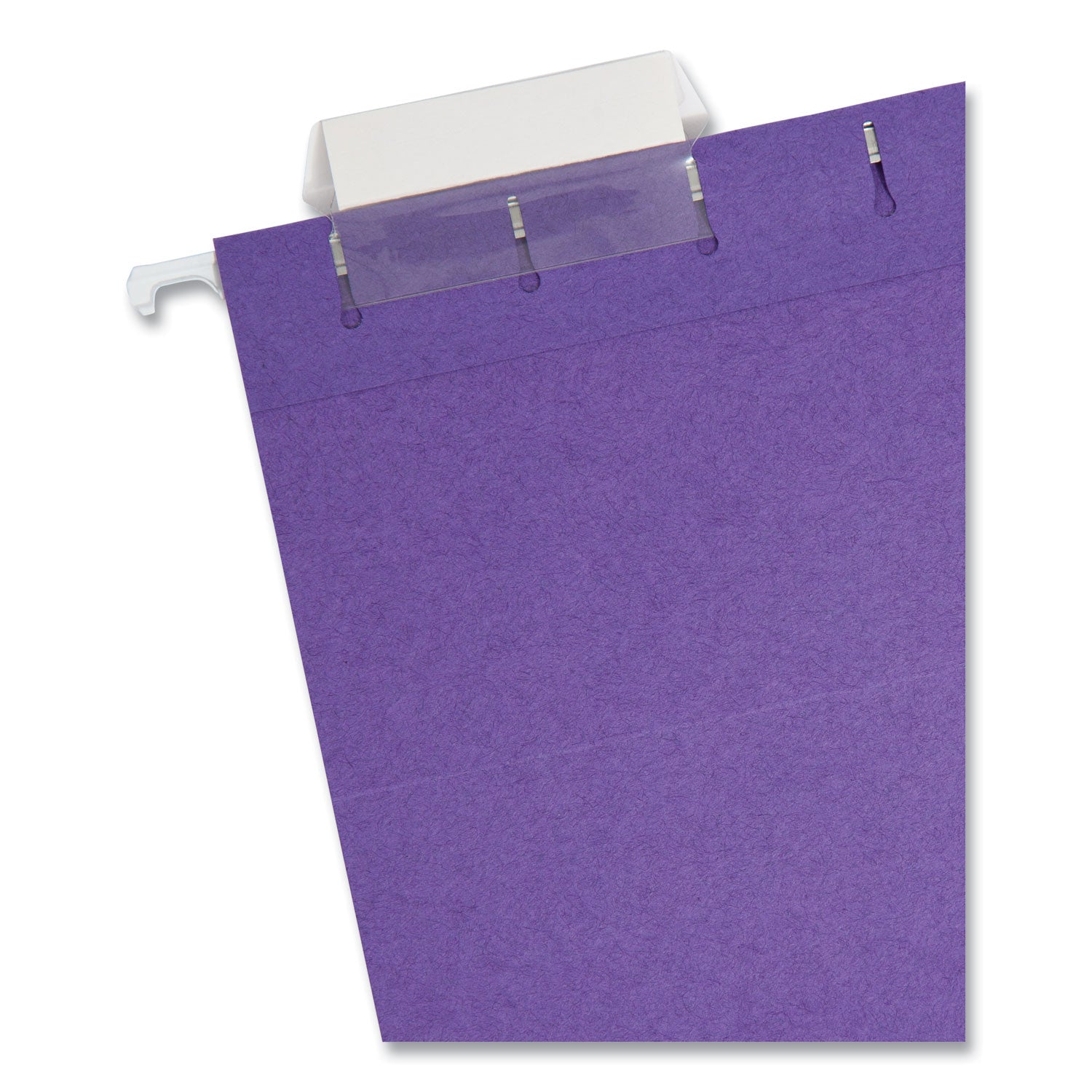 Smead™ Colored Hanging File Folders with 1/5 Cut Tabs, Letter Size, 1/5-Cut Tabs, Purple, 25/Box