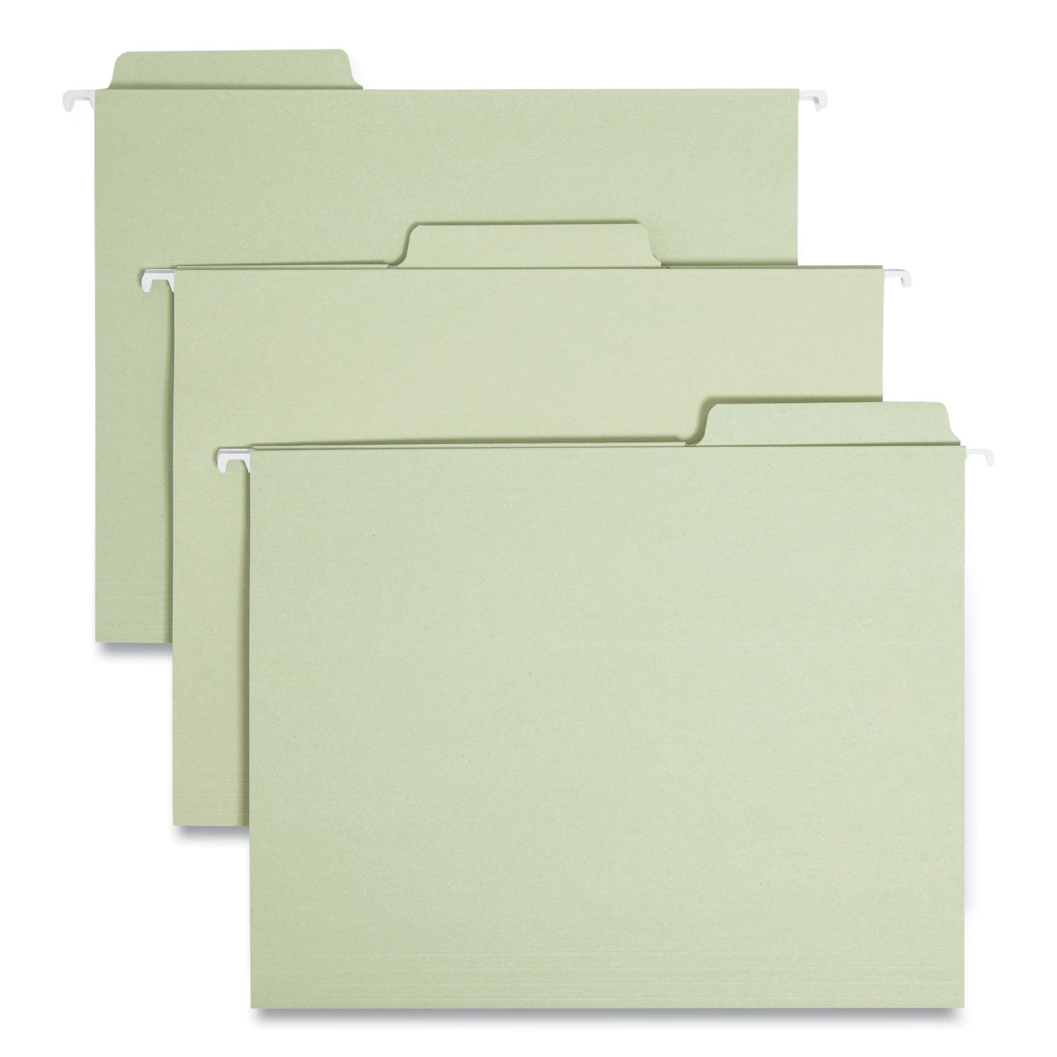 FasTab Hanging Folders, Letter Size, 1/3-Cut Tabs, Moss, 20/Box