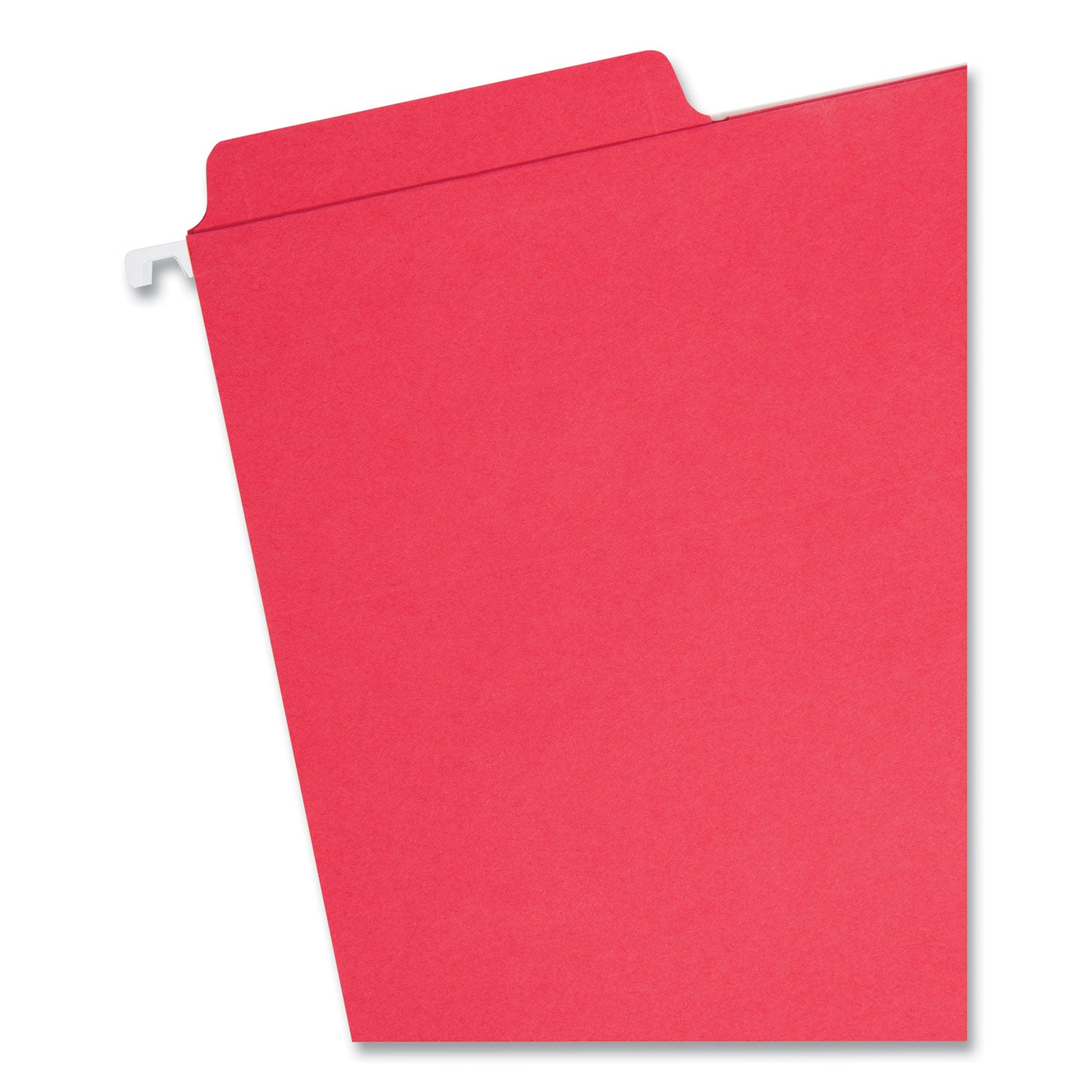 Smead™ FasTab Hanging Folders, Letter Size, 1/3-Cut Tabs, Red, 20/Box