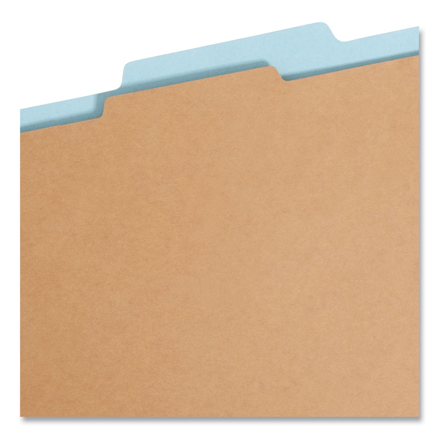 Smead™ FasTab Hanging Pressboard Classification Folders, 1 Divider, Letter Size, Blue