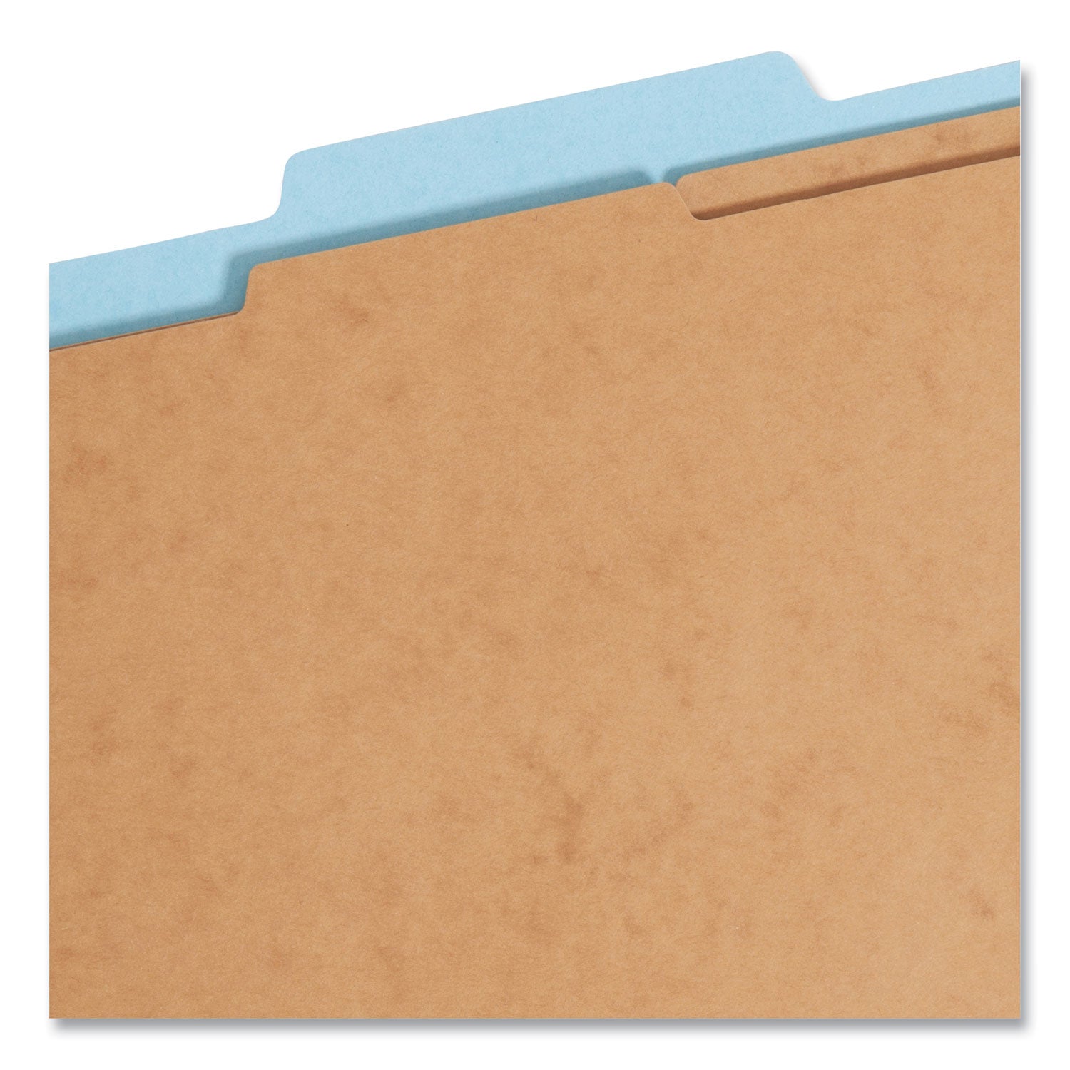 Smead™ FasTab Hanging Pressboard Classification Folders, 2 Dividers, Legal Size, Blue