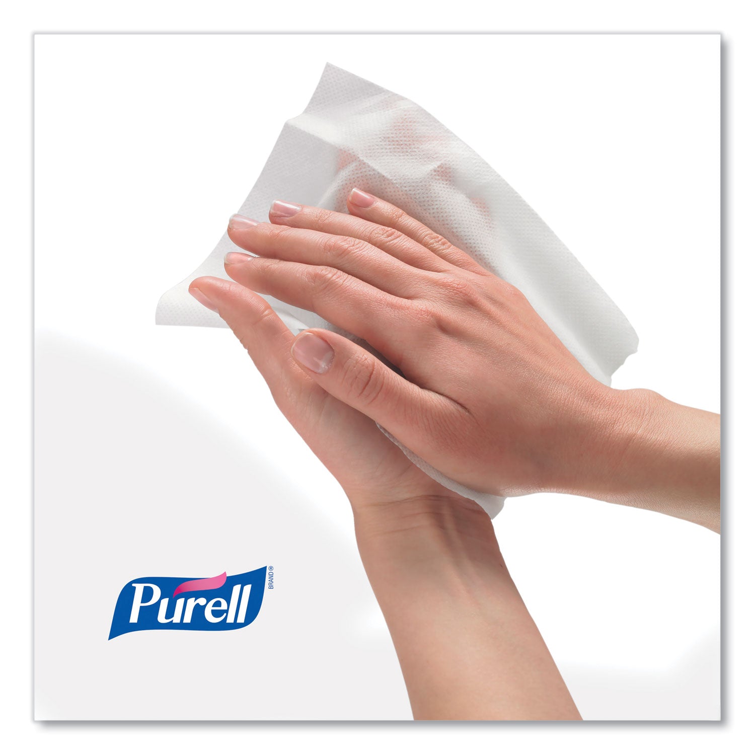 PURELL® Hand Sanitizing Wipes Alcohol Formula, 6 x 7, Unscented, White, 175/Canister, 6 Canisters/Carton