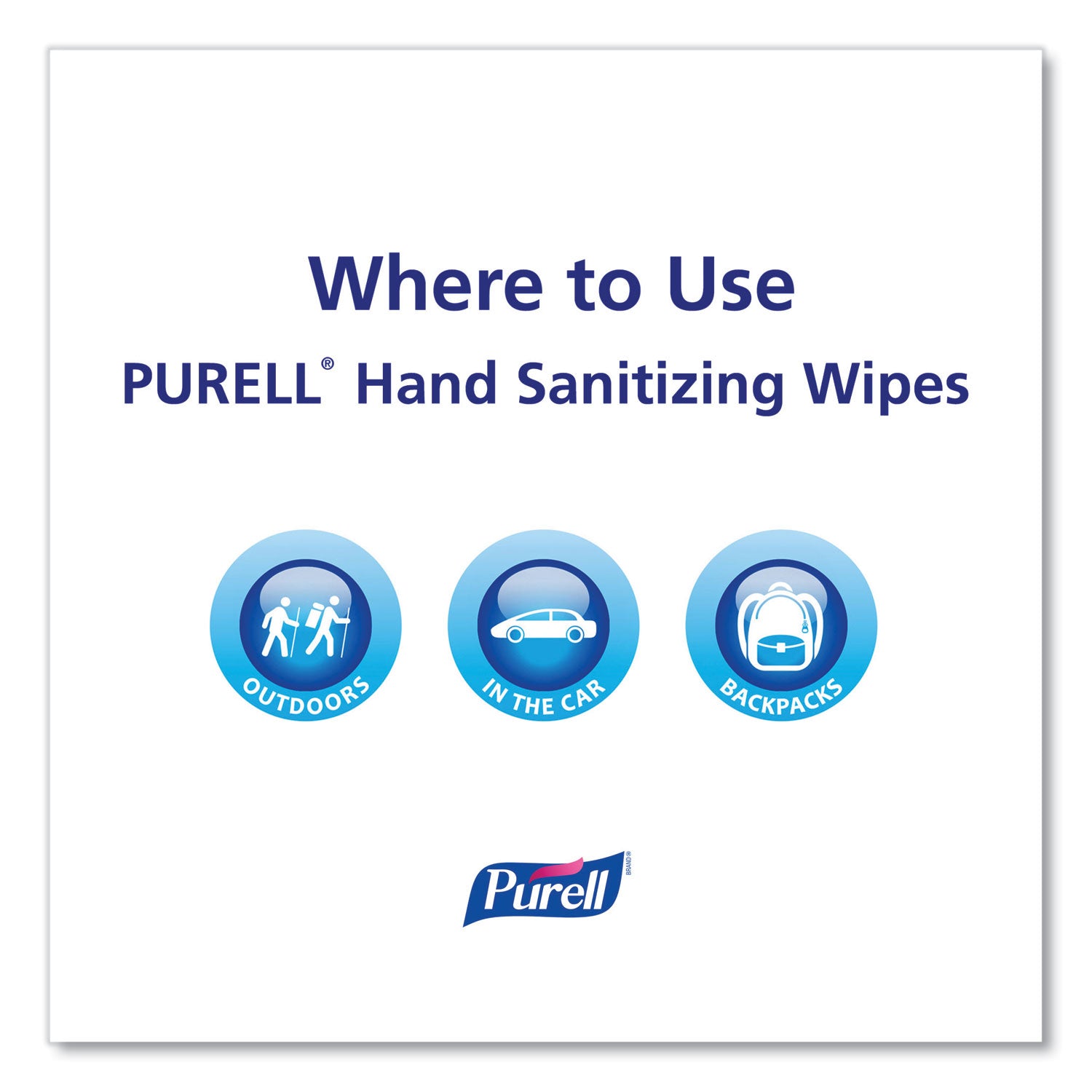 PURELL® Hand Sanitizing Wipes Alcohol Formula, 6 x 7, Unscented, White, 175/Canister, 6 Canisters/Carton