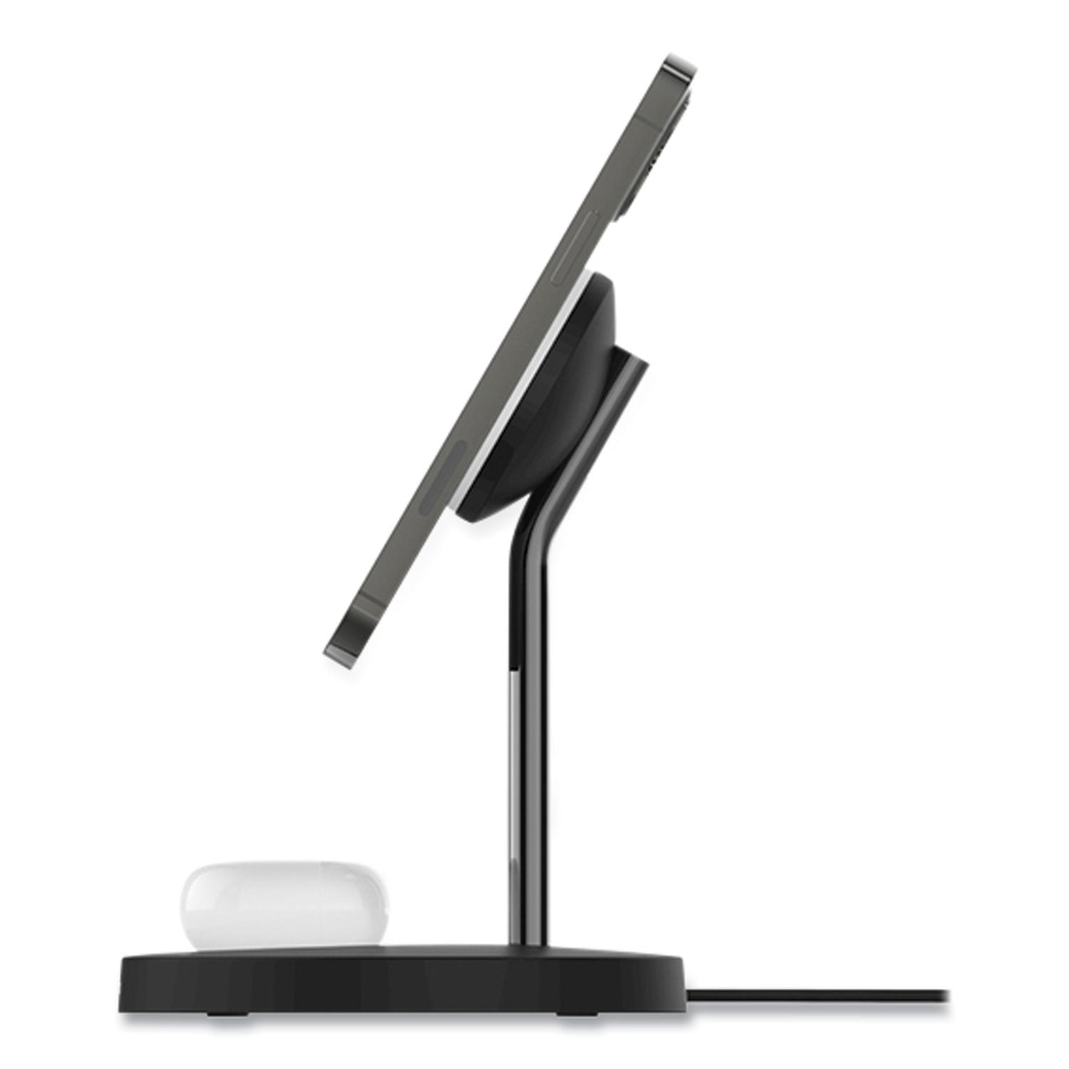 Belkin® BOOST CHARGE Pro 2-in-1 Wireless Charger Stand, 15 W, Black