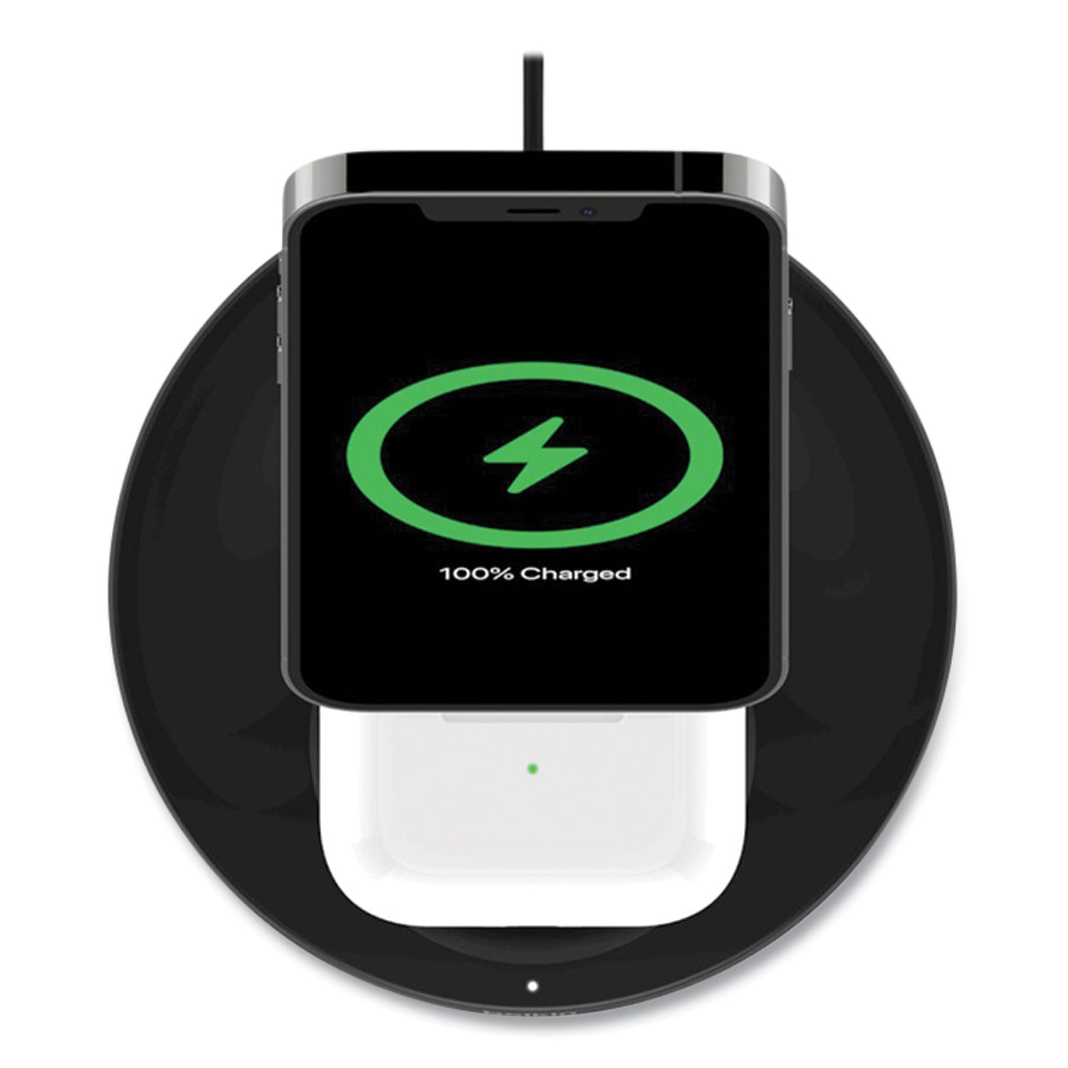 Belkin® BOOST CHARGE Pro 2-in-1 Wireless Charger Stand, 15 W, Black