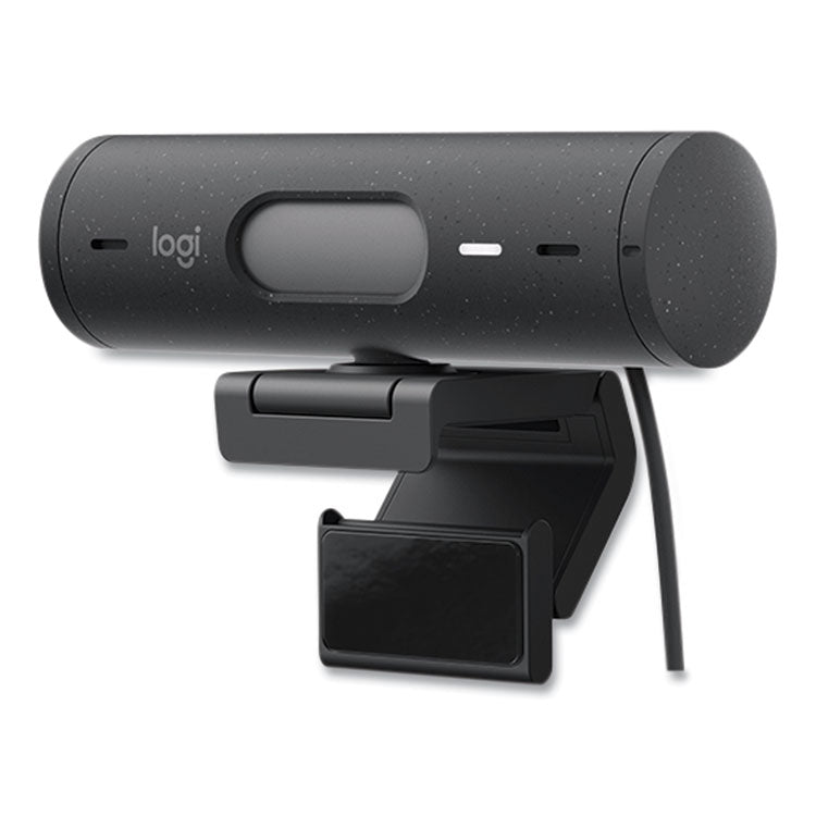 Logitech® Brio 500 HD 1080P Webcam, 1920 pixels x 1080 pixels, 4 Mpixels, Graphite