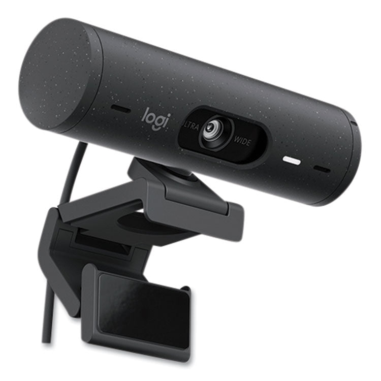 Logitech® Brio 500 HD 1080P Webcam, 1920 pixels x 1080 pixels, 4 Mpixels, Graphite