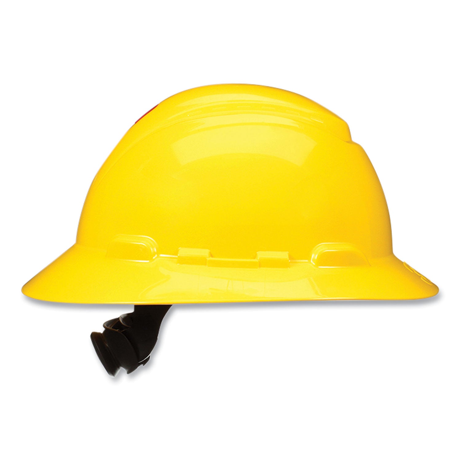 3M™ SecureFit Full Brim Hard Hat with Uvicator, Four-Point Ratchet Suspension, Yellow