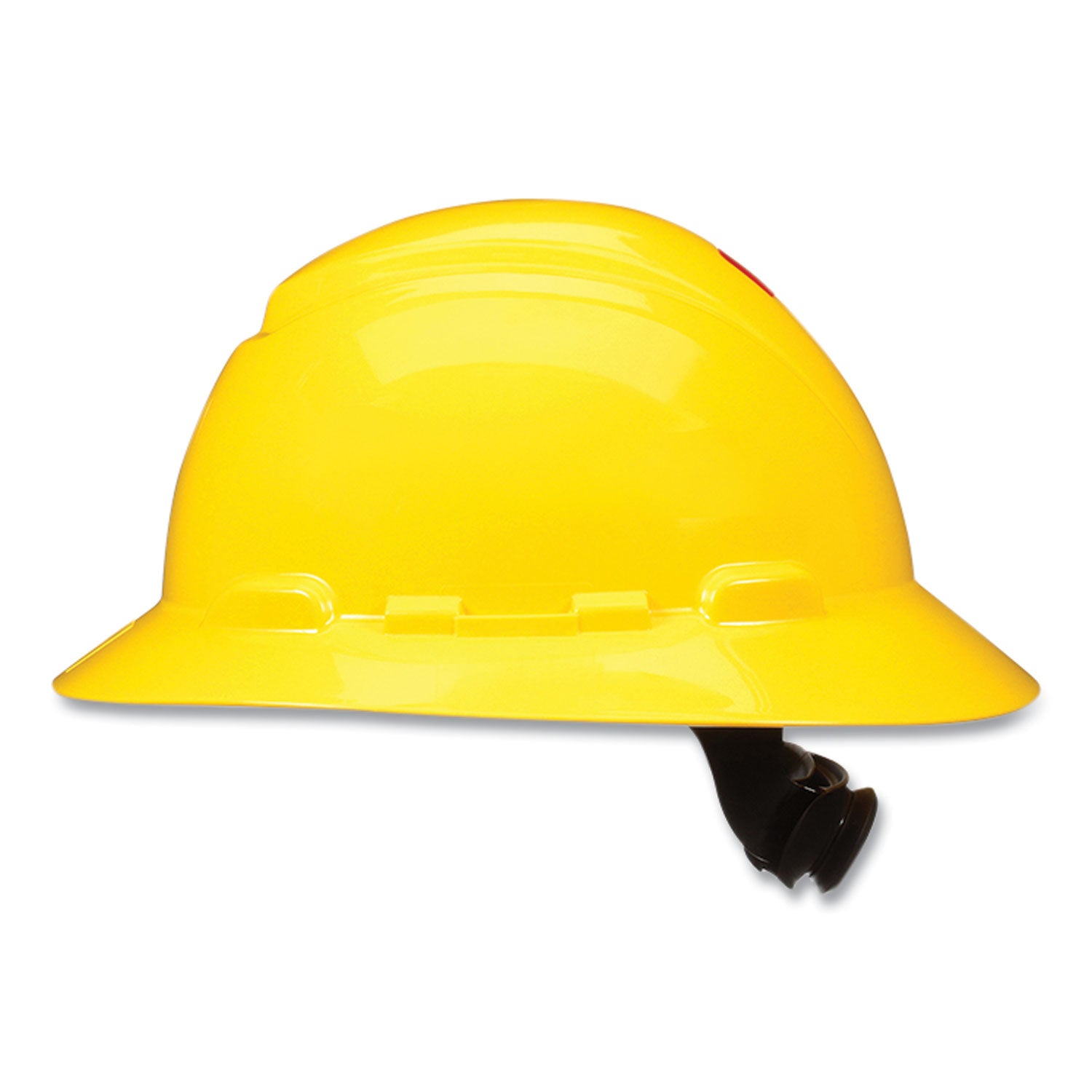 3M™ SecureFit Full Brim Hard Hat with Uvicator, Four-Point Ratchet Suspension, Yellow