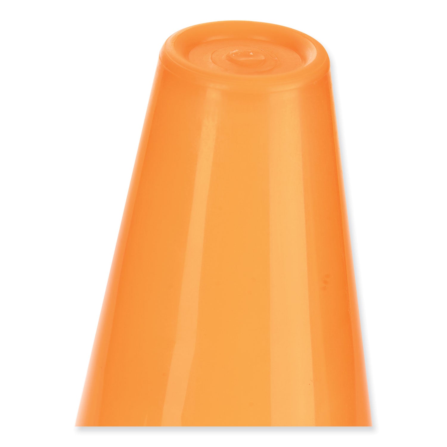 Champion Sports High-Visibility Plastic Cones, 18" Tall, Florescent Orange, 8" x 8" Base