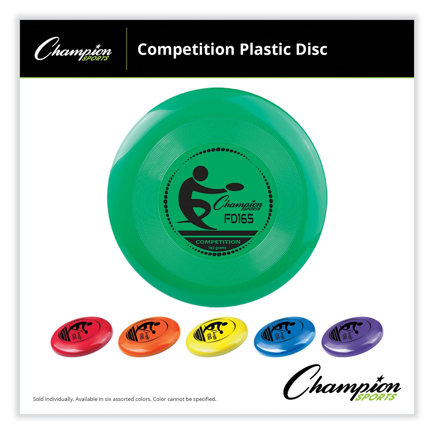 Champion Sports Competition Plastic Disc, 11" Diameter