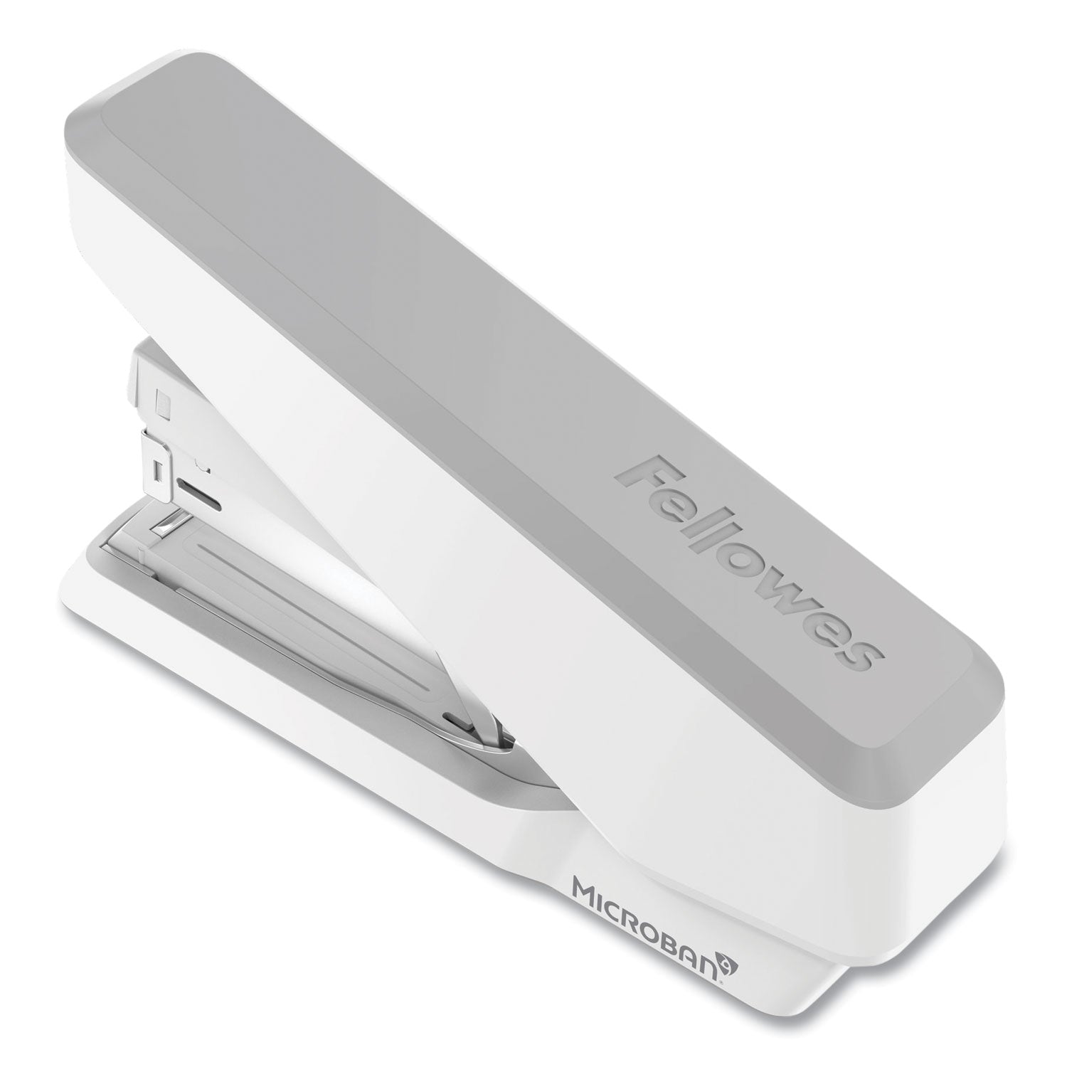 Fellowes® LX870™ EasyPress™ Stapler, 40-Sheet Capacity, Gray/White