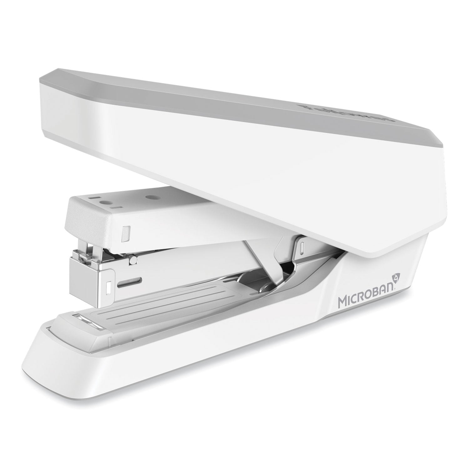 Fellowes® LX870™ EasyPress™ Stapler, 40-Sheet Capacity, Gray/White