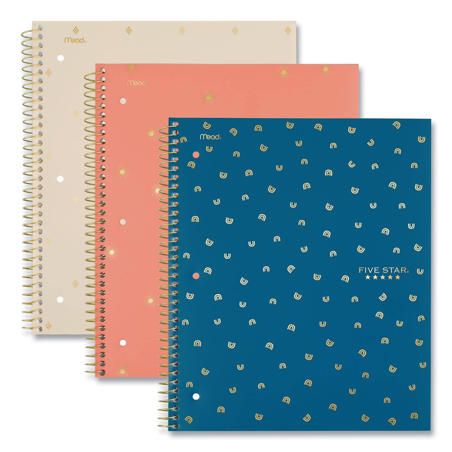 Five Star® Style Wirebound Notebook, 1-Subject, Medium/College Rule, Randomly Assorted Cover Colors, (80) 11 x 8.5 Sheets