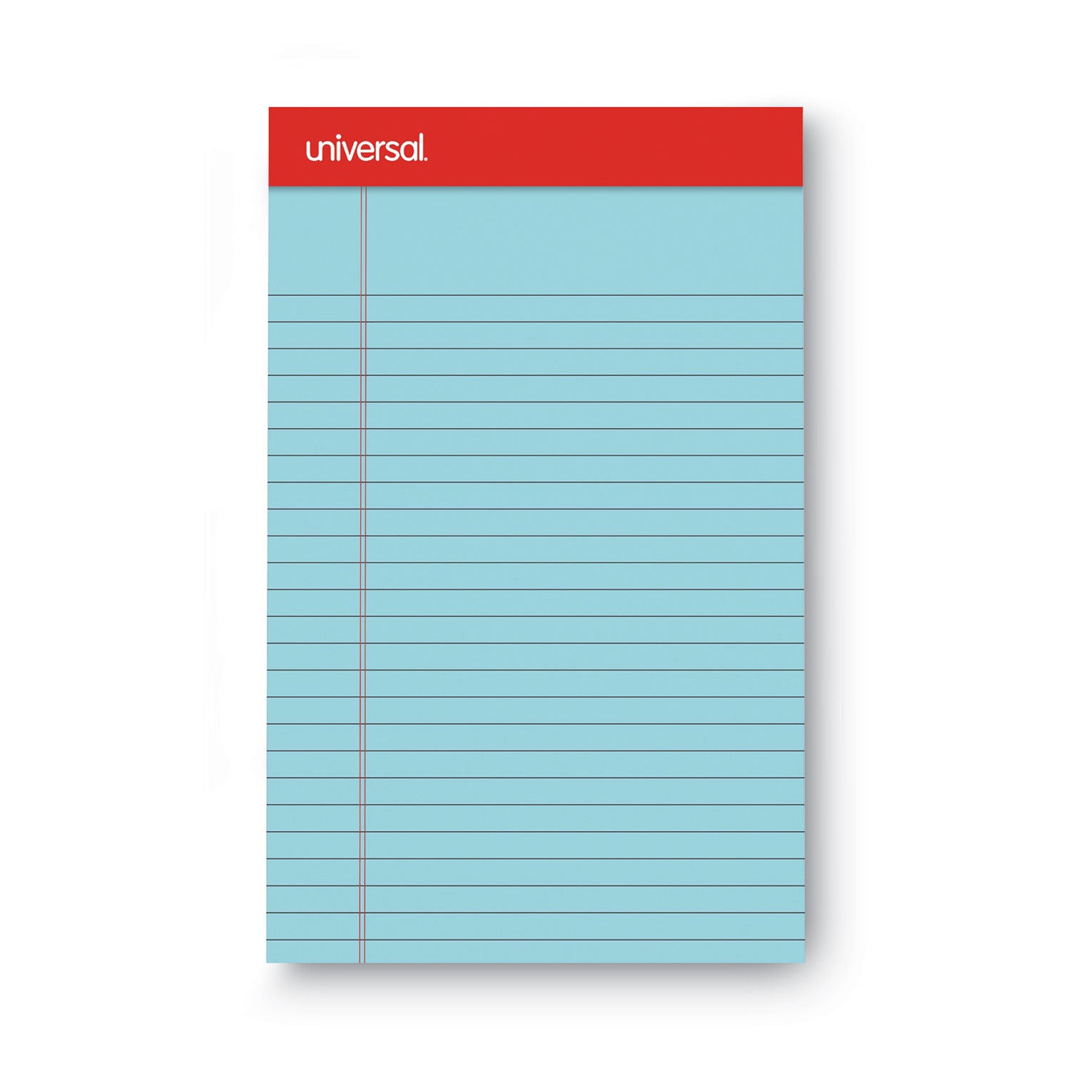 Perforated Ruled Writing Pads, Narrow Rule, Red Headband, 50 Assorted Pastels 5 x 8 Sheets, 6/Pack Universal® Flipcost