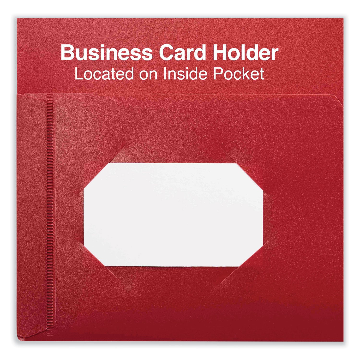 Universal® Two-Pocket Plastic Folders, 100-Sheet Capacity, 11 x 8.5, Red, 10/Pack