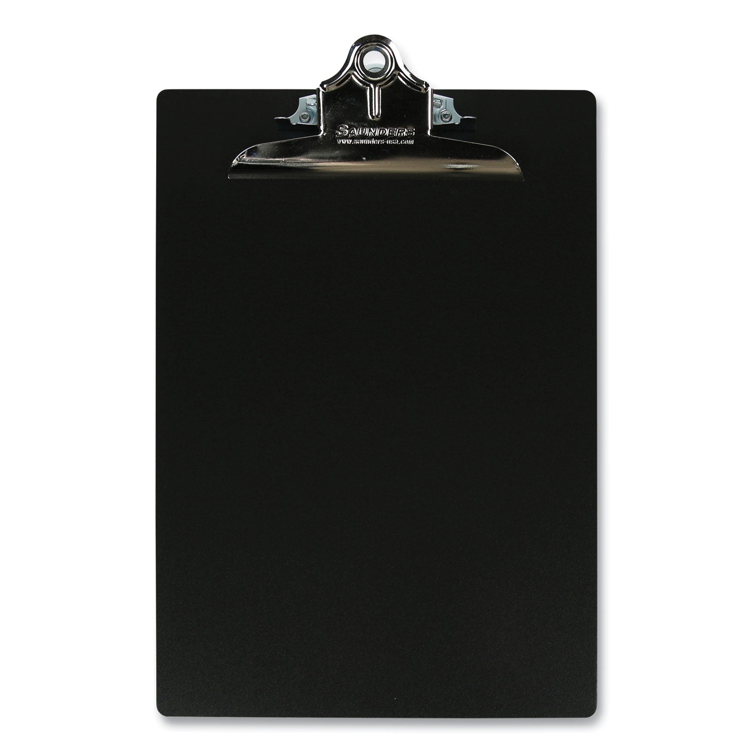 Aluminum Clipboard, 1" Clip Capacity, Holds 8.5 x 11 Sheets, Black