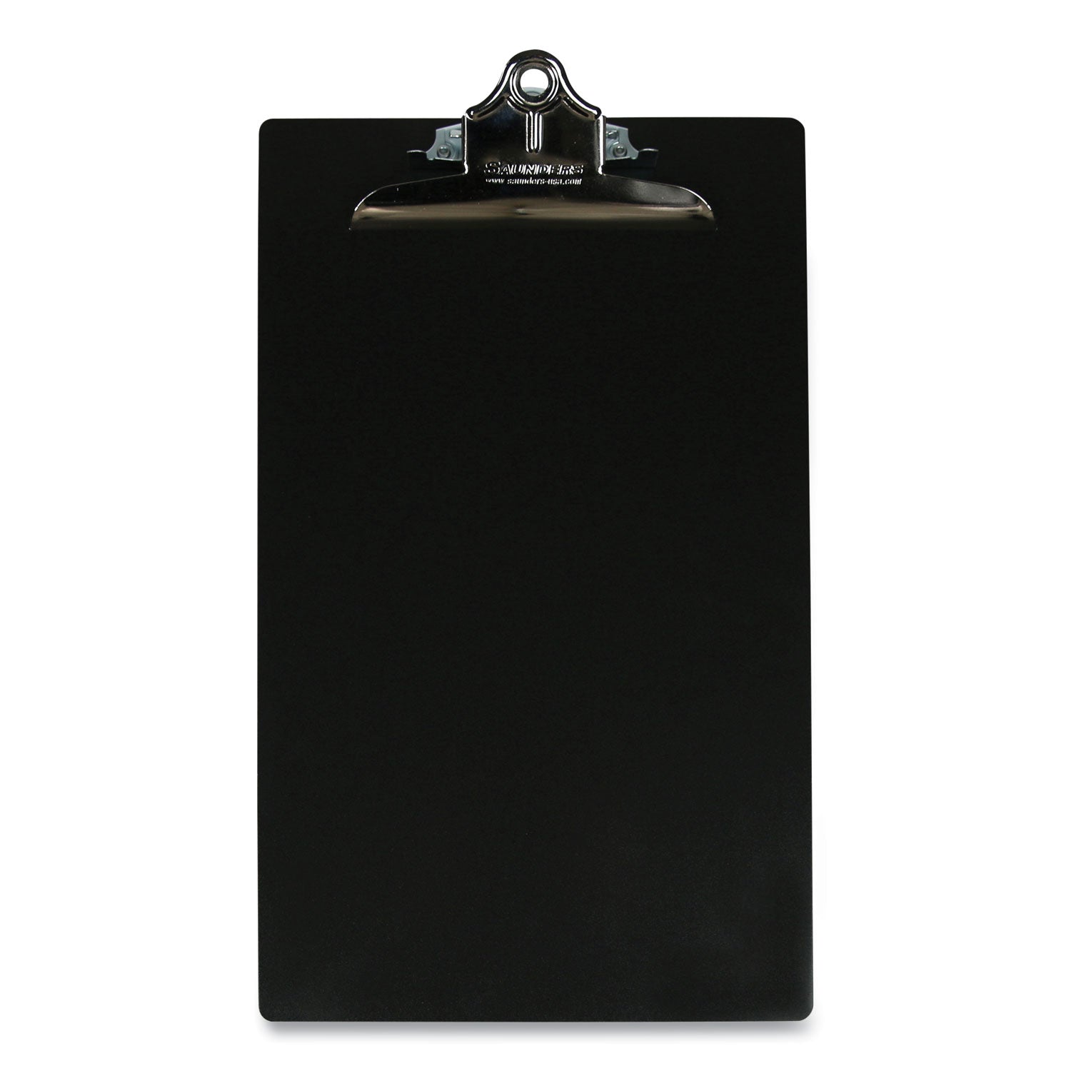 Aluminum Clipboard, 1" Clip Capacity, Holds 8.5 x 14 Sheets, Black