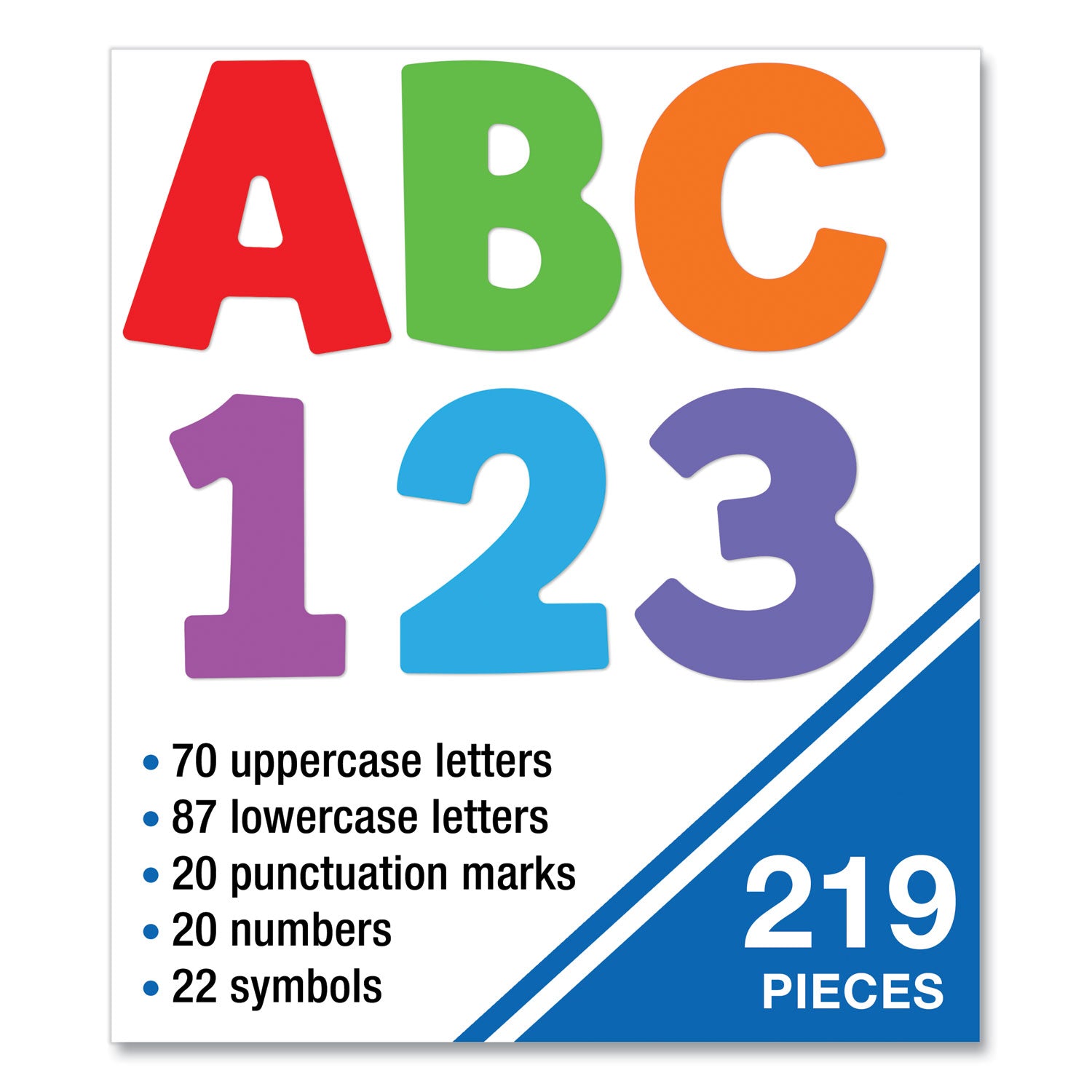 Carson-Dellosa Education EZ Letter Combo Packs, Color Splash Assortment, 4