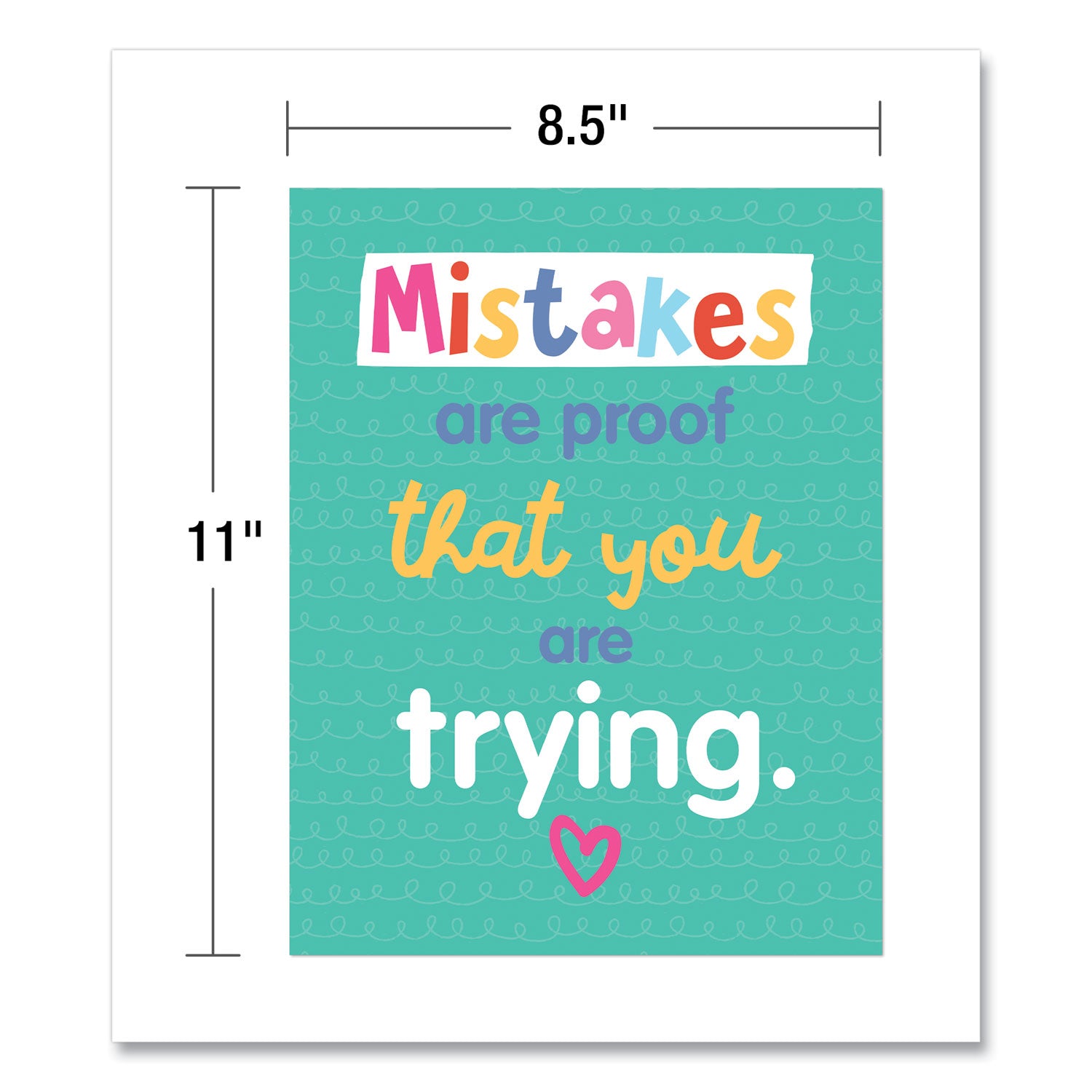 Carson-Dellosa Education Mini Posters, Growth Mindset Quotes, 8.5 x 11, 12/Set