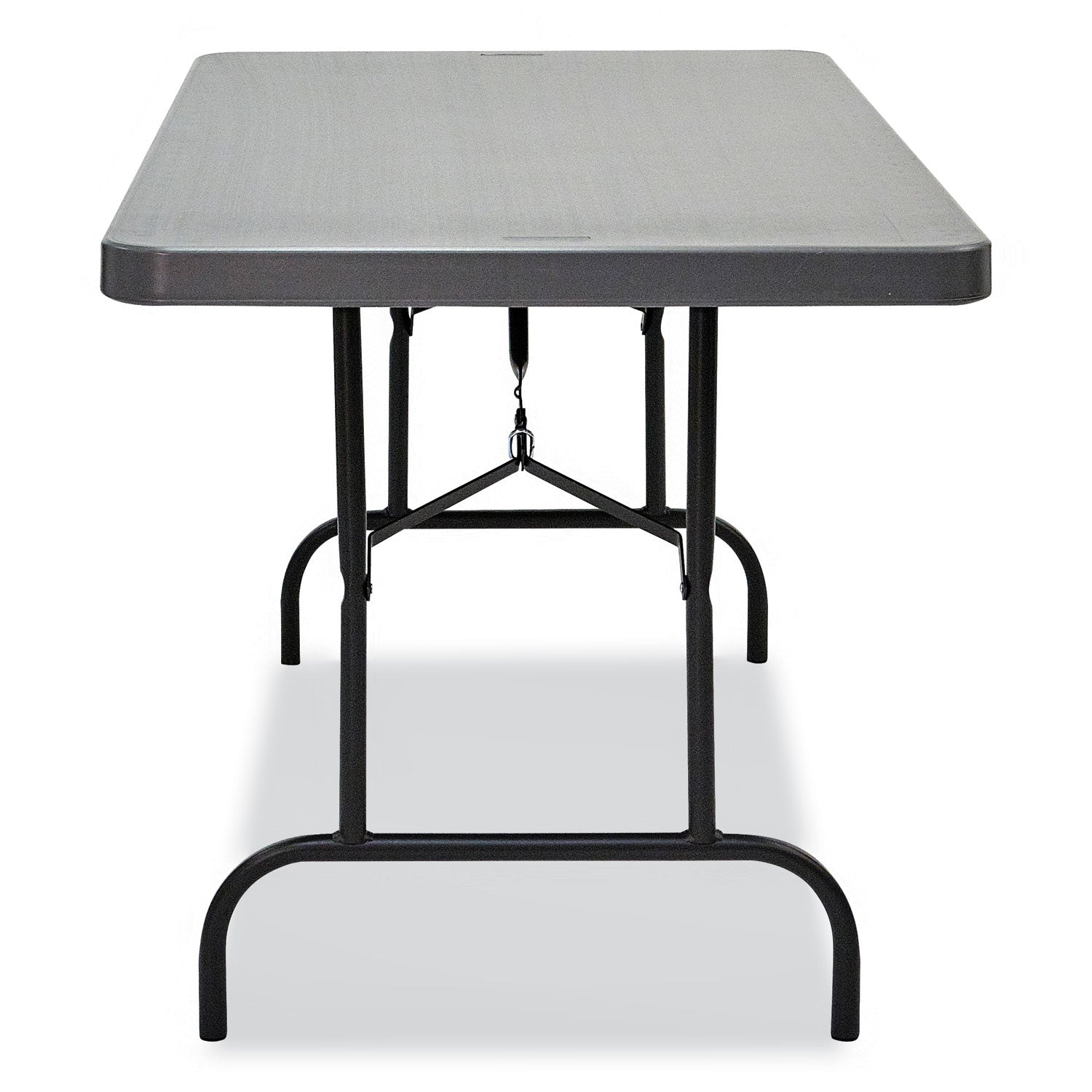 Iceberg IndestrucTable Commercial Folding Table, Rectangular, 60" x 30" x 29", Charcoal Top, Charcoal Base/Legs