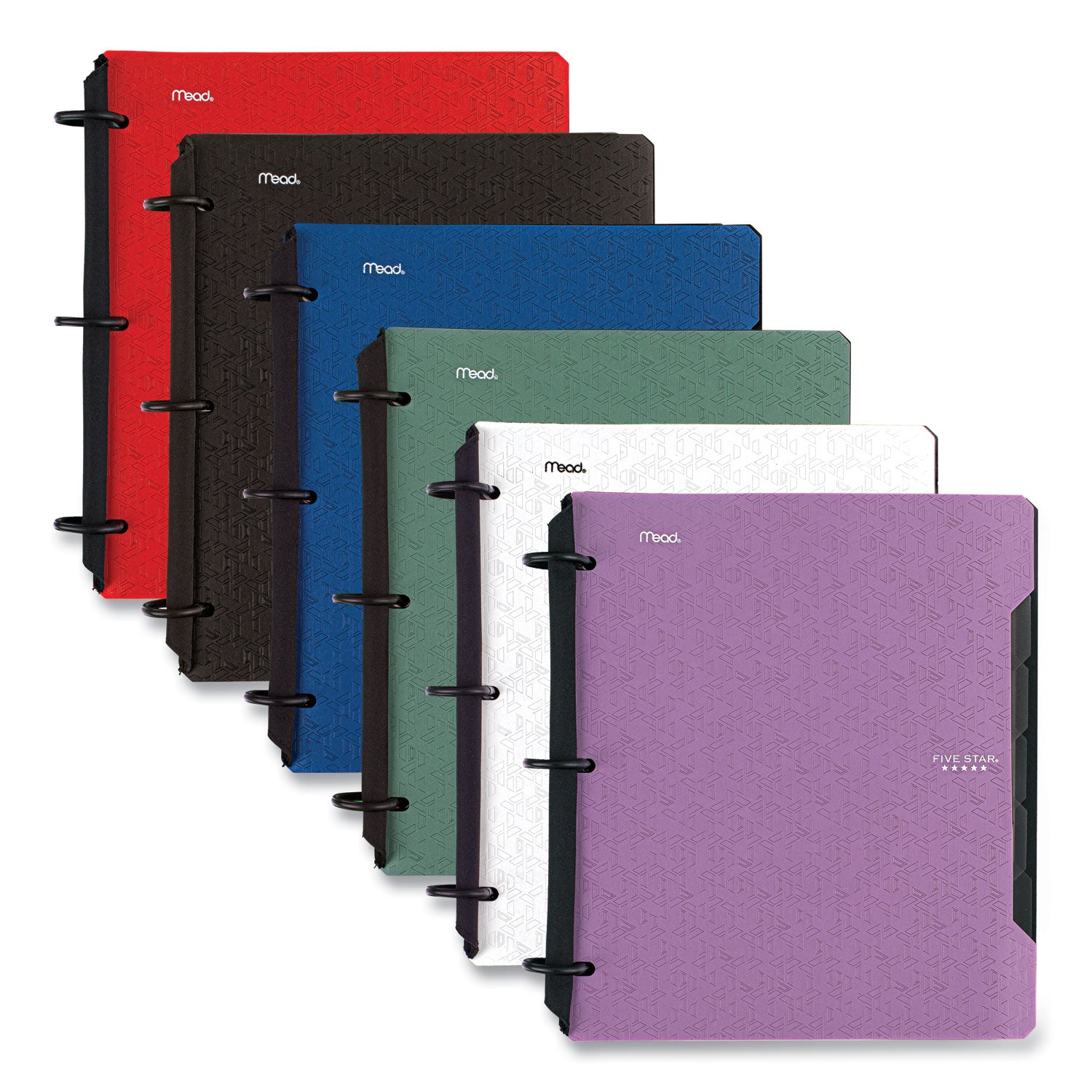 Five Star® FLEX Notebinder, 5-Subject, Medium/College Rule, Randomly Assorted Cover Colors, (60) 11" x 8.5 Sheets