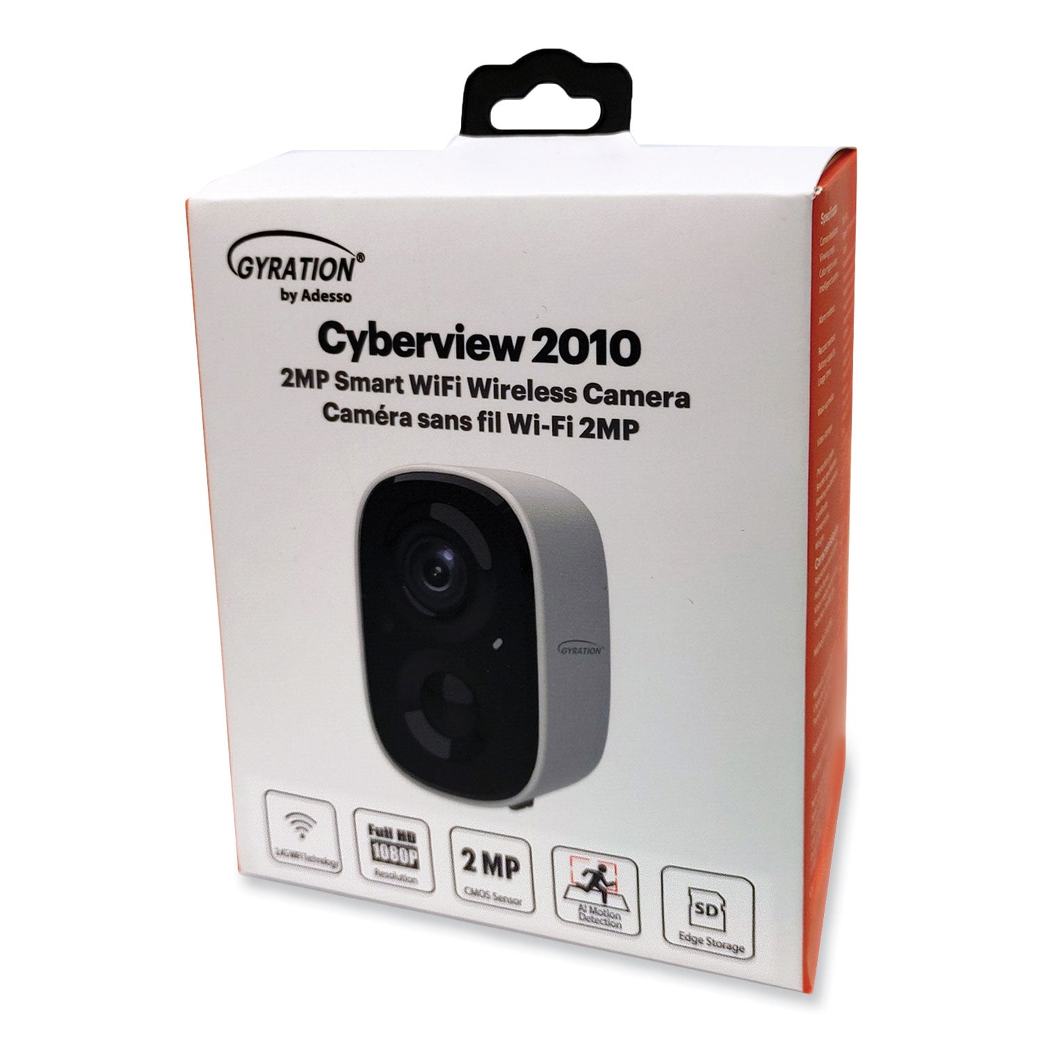 Gyration® Cyberview 2010 2MP Smart WiFi Wireless Camera, 1920 x 1080 Pixels