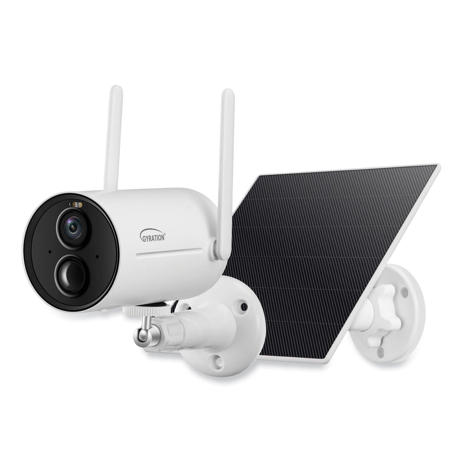 Gyration® Cyberview 3010 3MP Smart Wifi Bullet Camera with Solar Panel, 2304 x 1296 Pixels