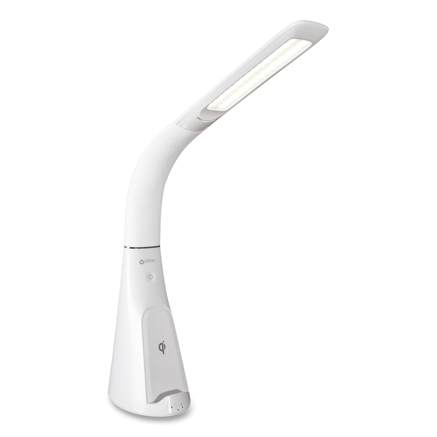 Wellness Series Sanitizing Purify LED Desk Lamp with Wireless Charging, 26" High, White