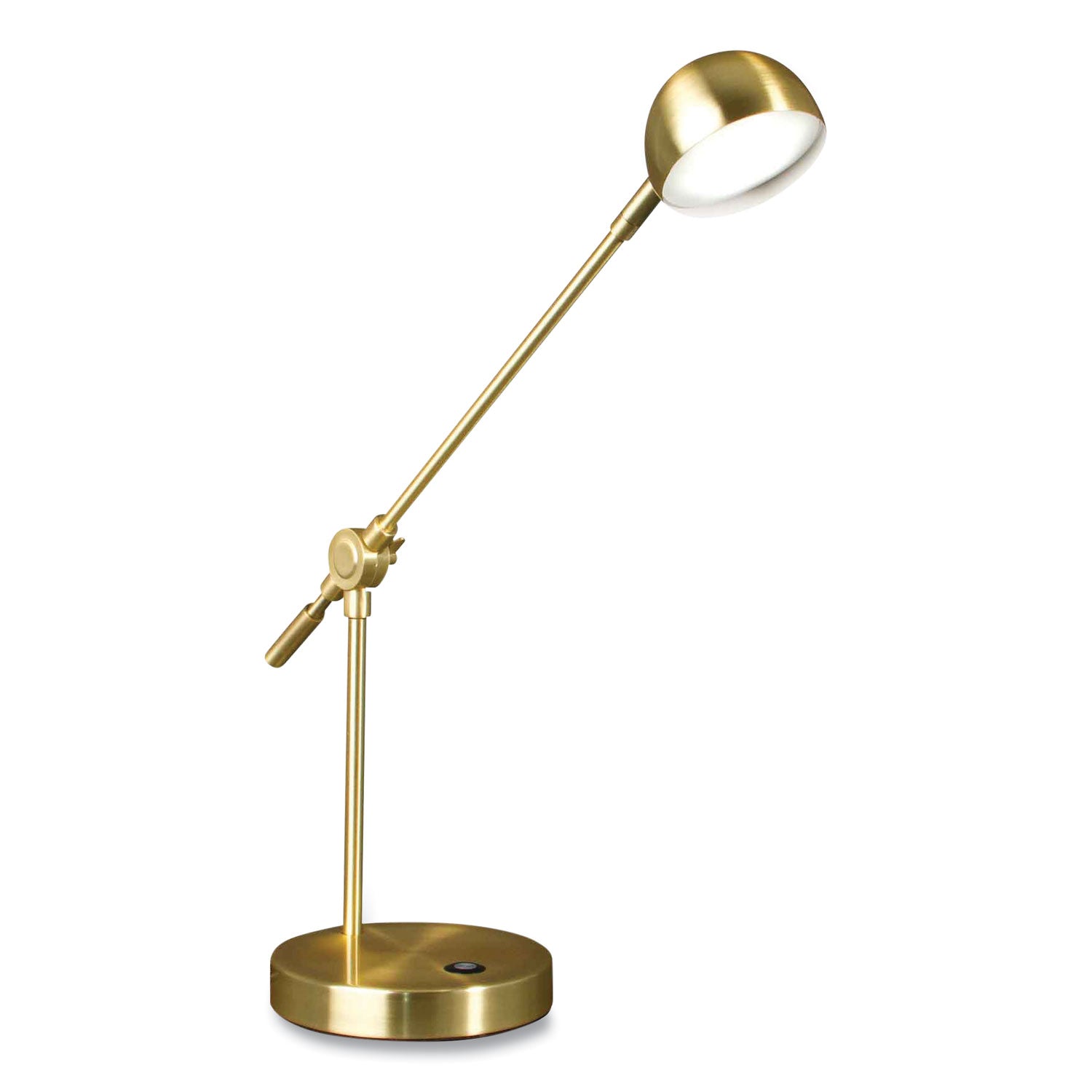 OttLite® Wellness Series Direct LED Desk Lamp, 4" to 18" High, Brass