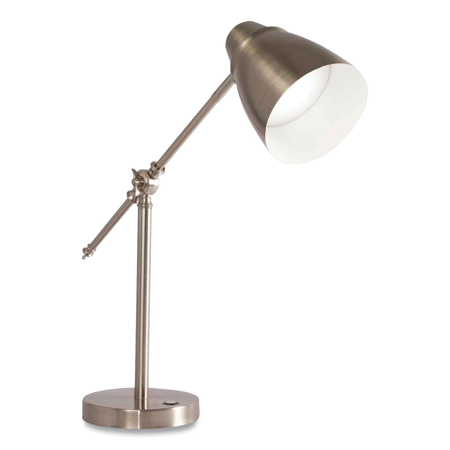 Wellness Series Harmonize LED Desk Lamp, 5" to 19" High, Silver