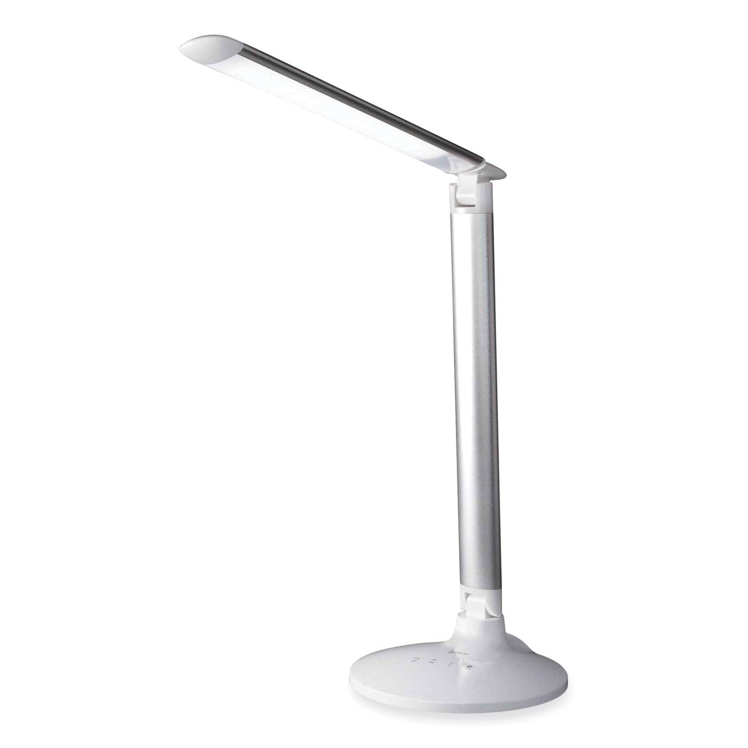 OttLite® Wellness Series Command LED Desk Lamp with Voice Assistant, 17.75" to 29" High, Silver