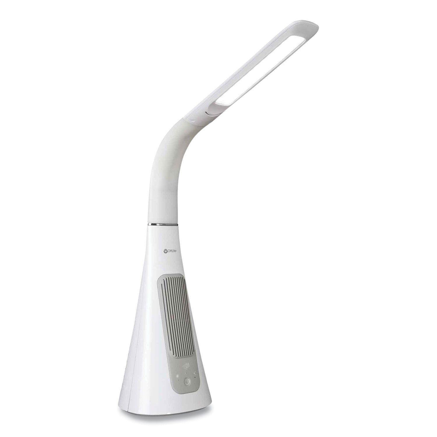 Wellness Series SanitizingPro LED Desk Lamp and UV Air Purifier, 15" to 25" High, White